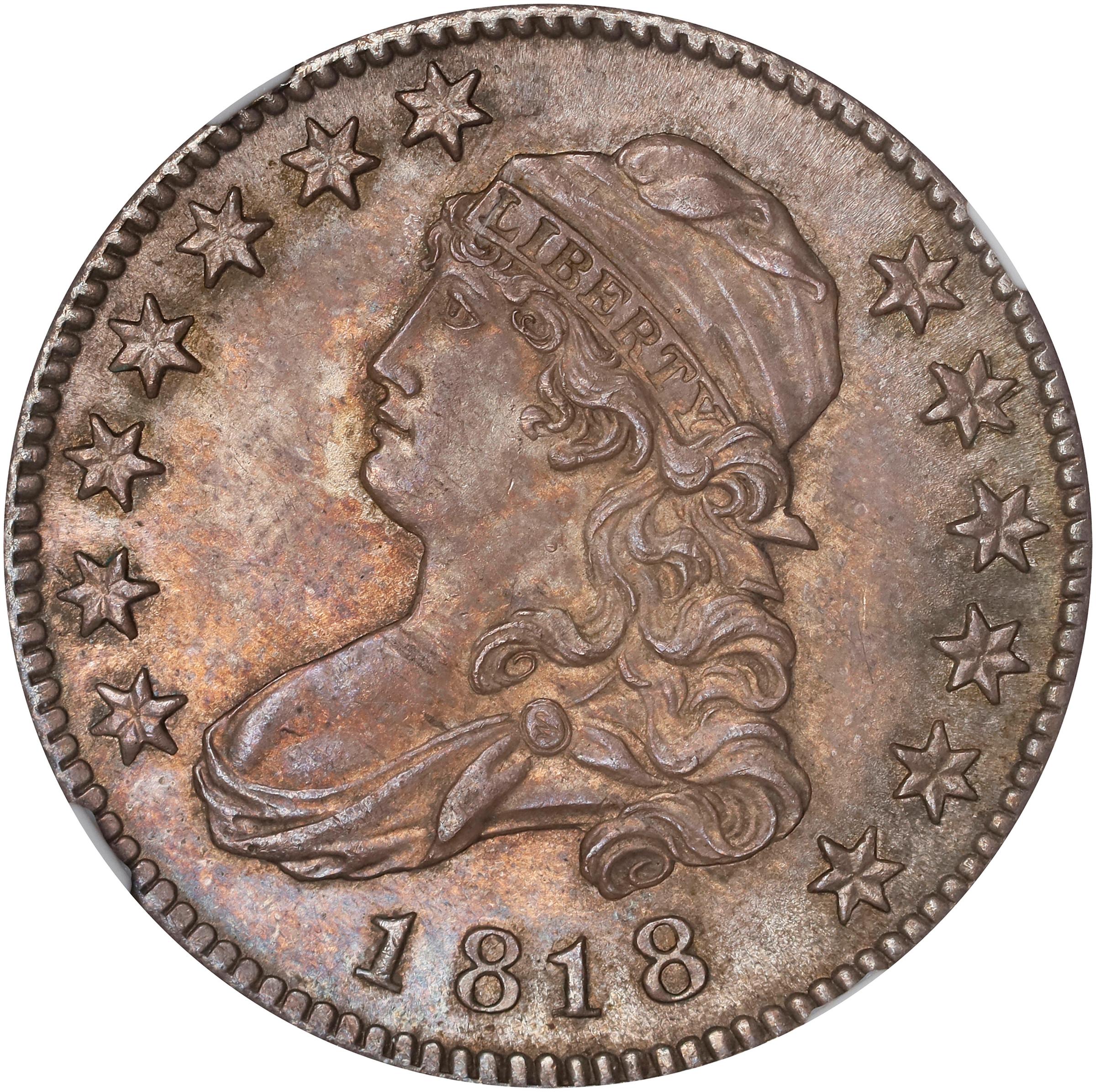 image for: 1818 Capped Bust Quarter. B-5. Rarity-3. MS-65 (NGC).