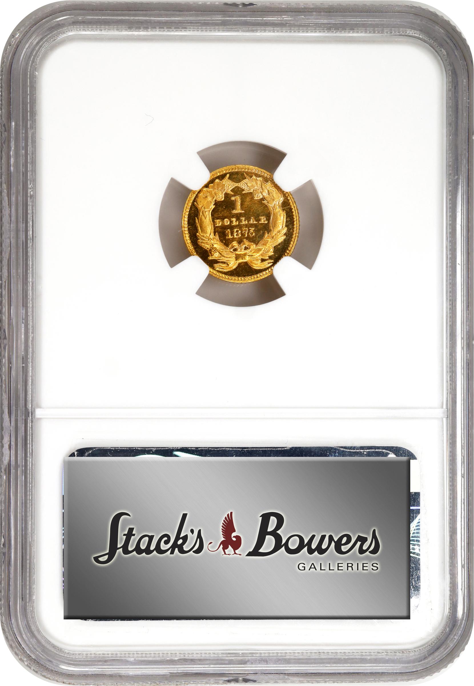 image for: 1875 Gold Dollar. MS-66 DPL (NGC).