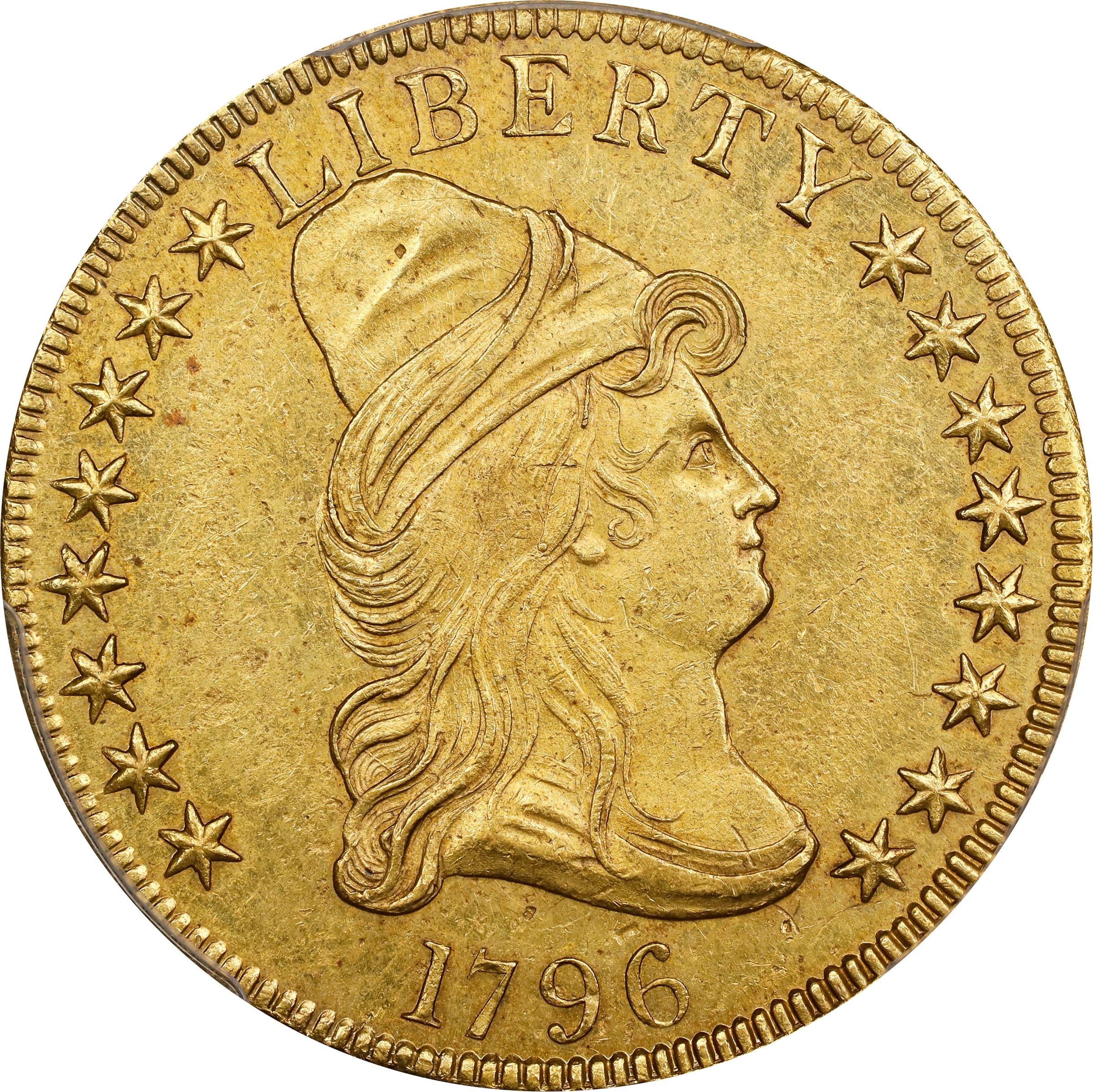 image for: 1796 Capped Bust Right Eagle. BD-1, Taraszka-6. Rarity-4. MS-62 (PCGS).