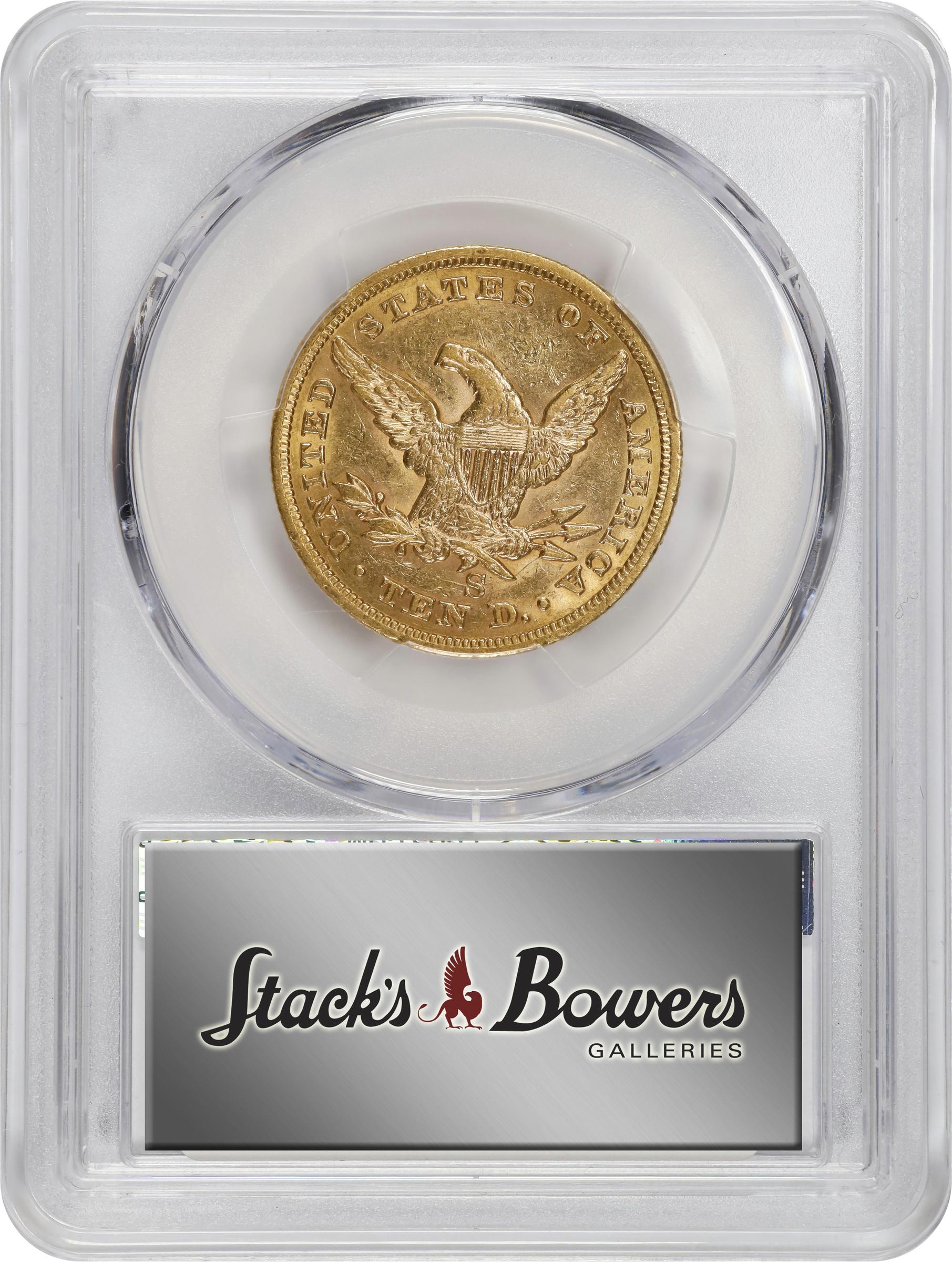 image for: 1865-S Liberty Head Eagle. AU-55 (PCGS).