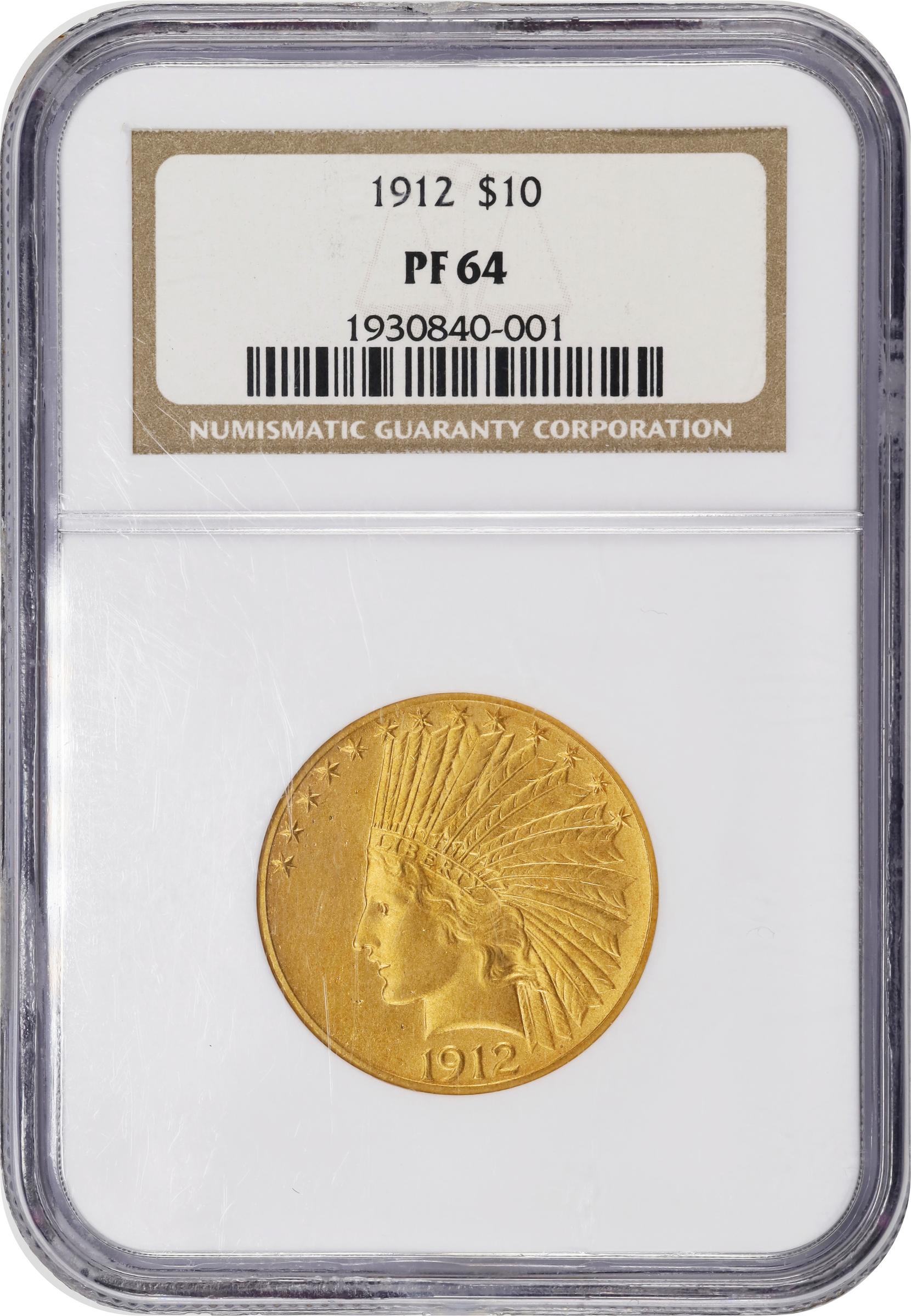 image for: 1912 Indian Eagle. JD-1. Rarity-5. Proof-64 (NGC).