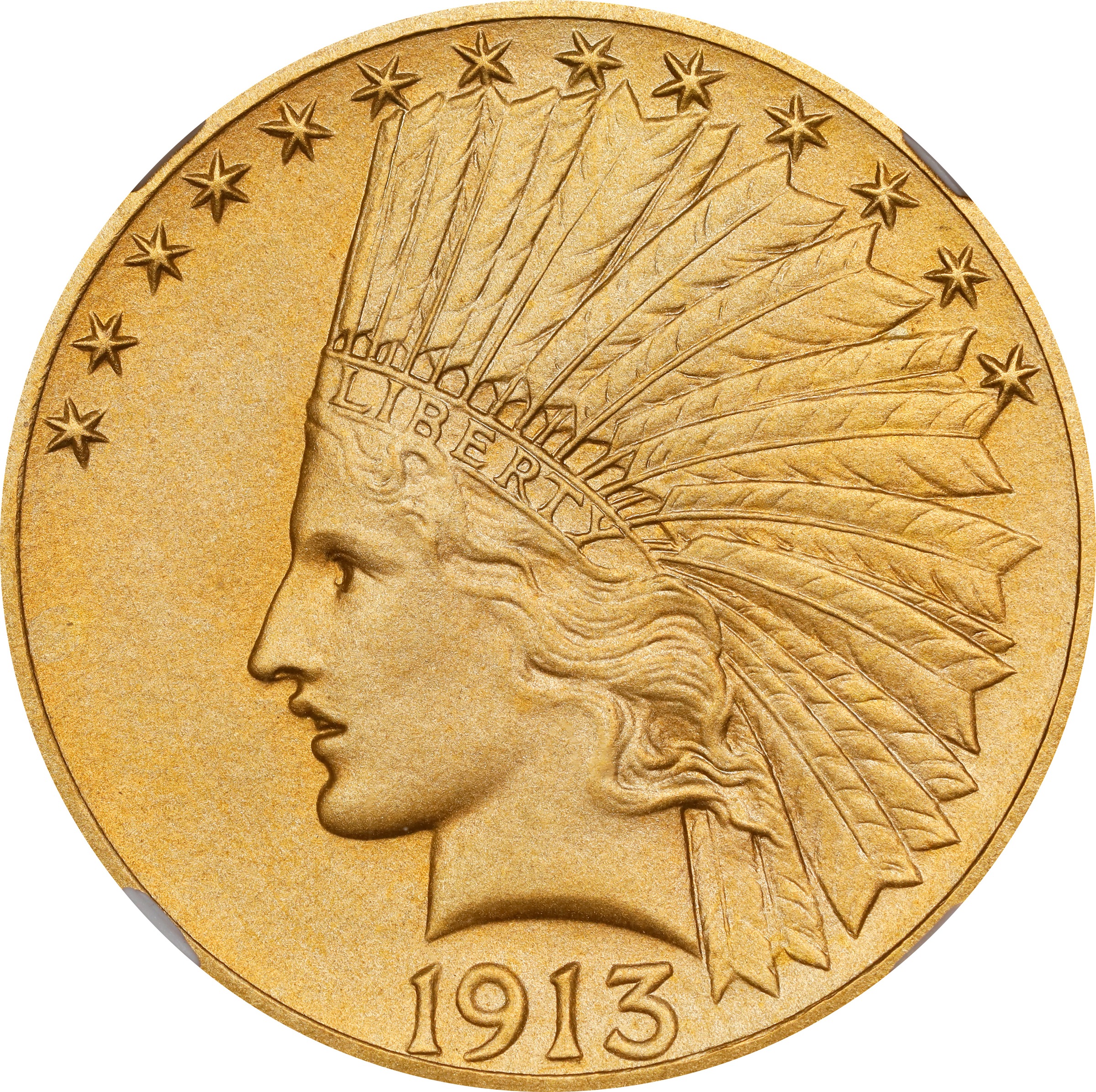 image for: 1913 Indian Eagle. JD-1. Rarity-5. Proof-67 (NGC).