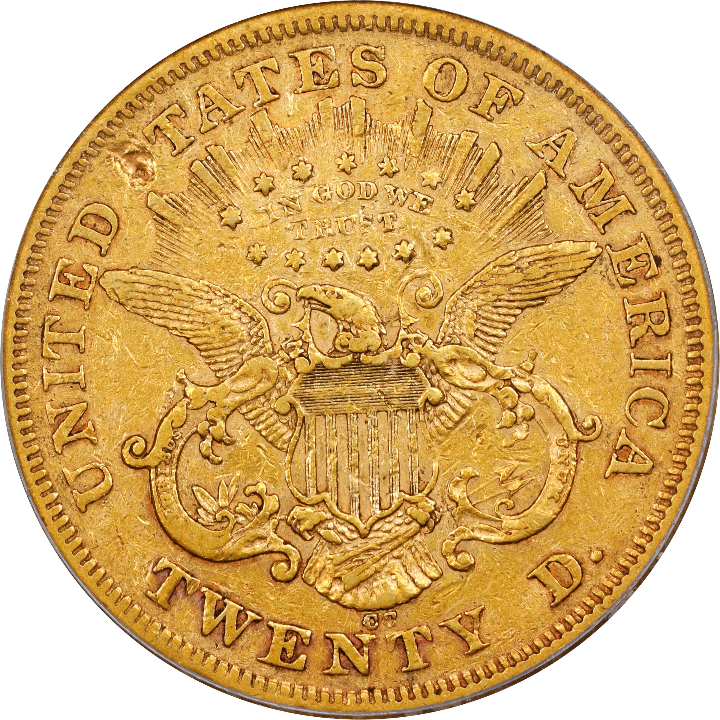 image for: 1870-CC Liberty Head Double Eagle. EF-45 (PCGS).