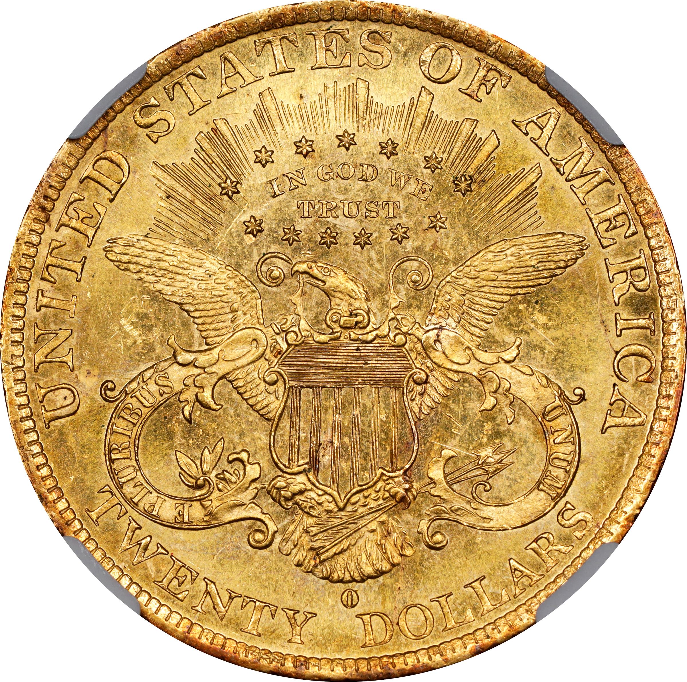 image for: 1879-O Liberty Head Double Eagle. Winter-1. MS-63 (NGC).