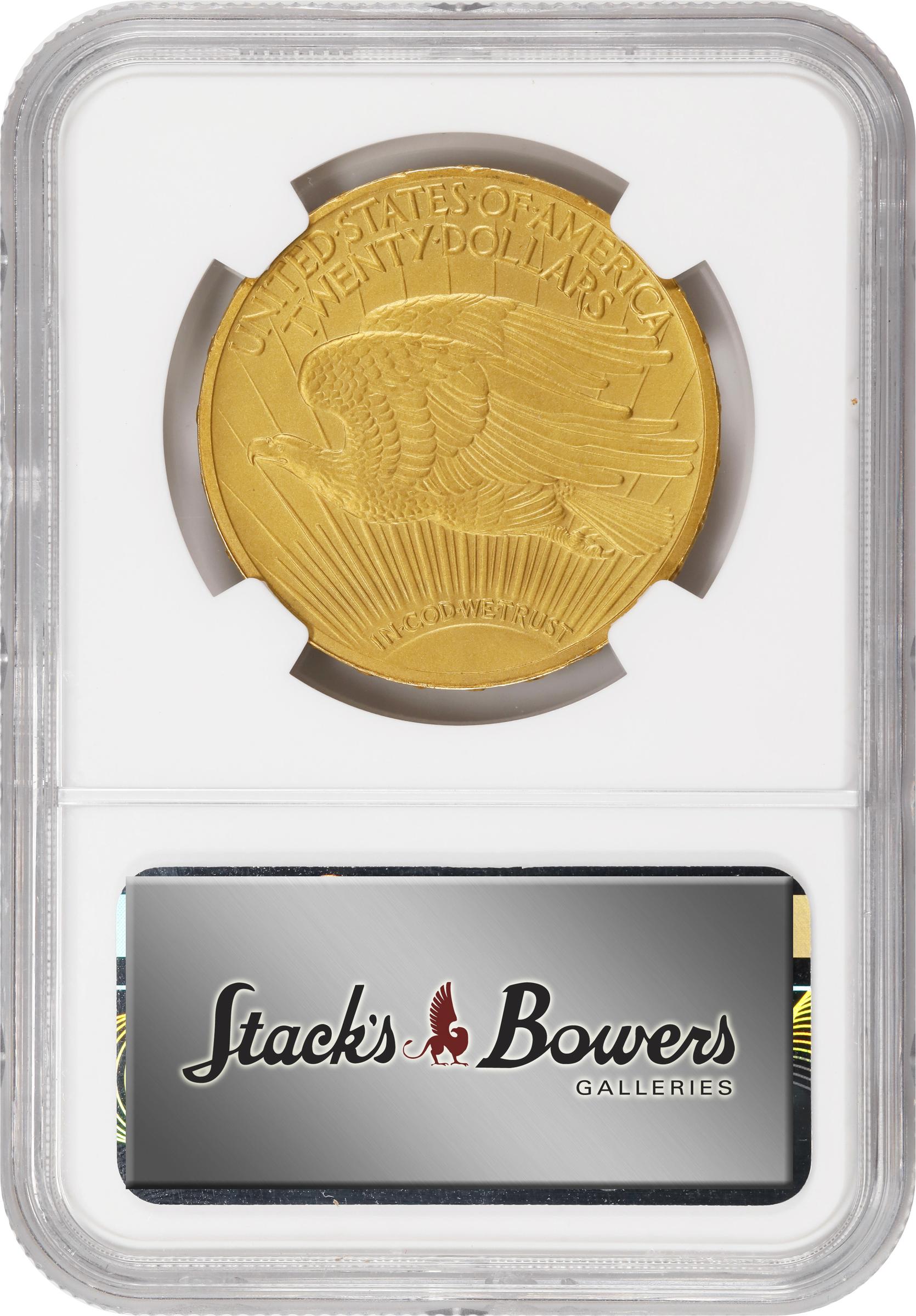 image for: 1908 Saint-Gaudens Double Eagle. Motto. JD-1. Rarity-5-. Sand Blast Finish. Proof-67 (NGC).