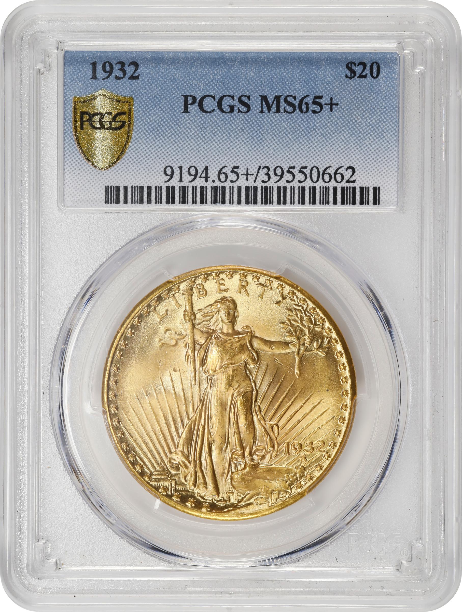 image for: 1932 Saint-Gaudens Double Eagle. MS-65+ (PCGS).