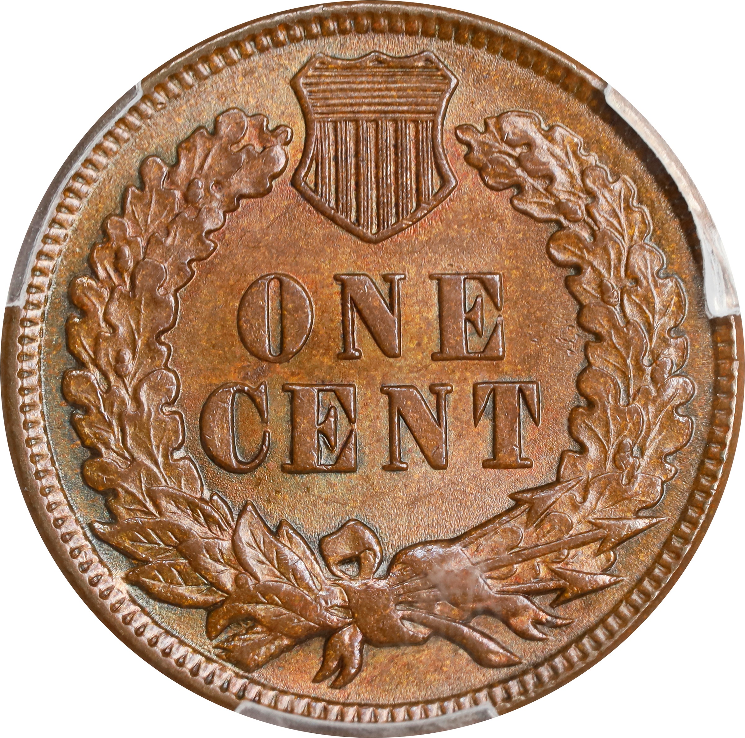 image for: 1897 Indian Cent. Snow-1, FS-401. Misplaced Date, 1 in Neck. MS-64 BN (PCGS). CAC.