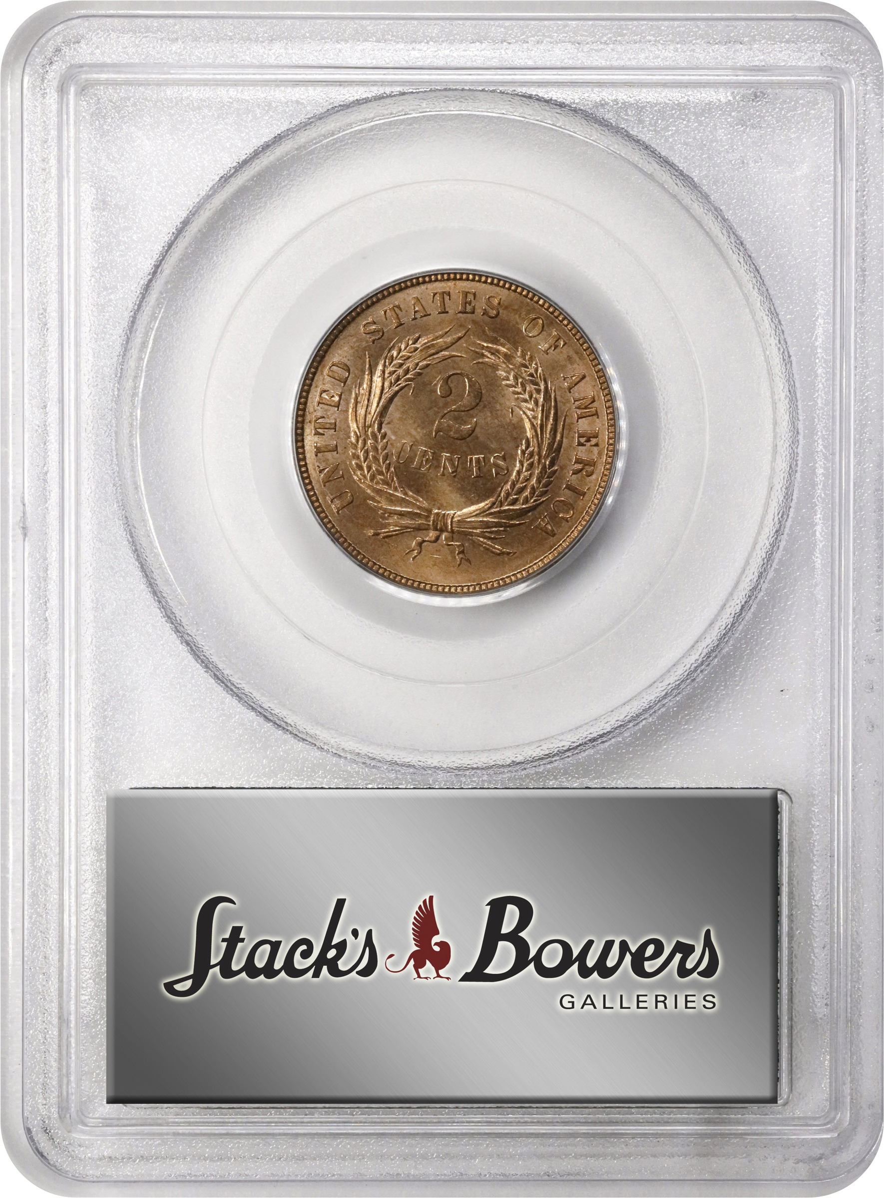 image for: 1870 Two-Cent Piece. MS-64 RD (PCGS). CAC. OGH.