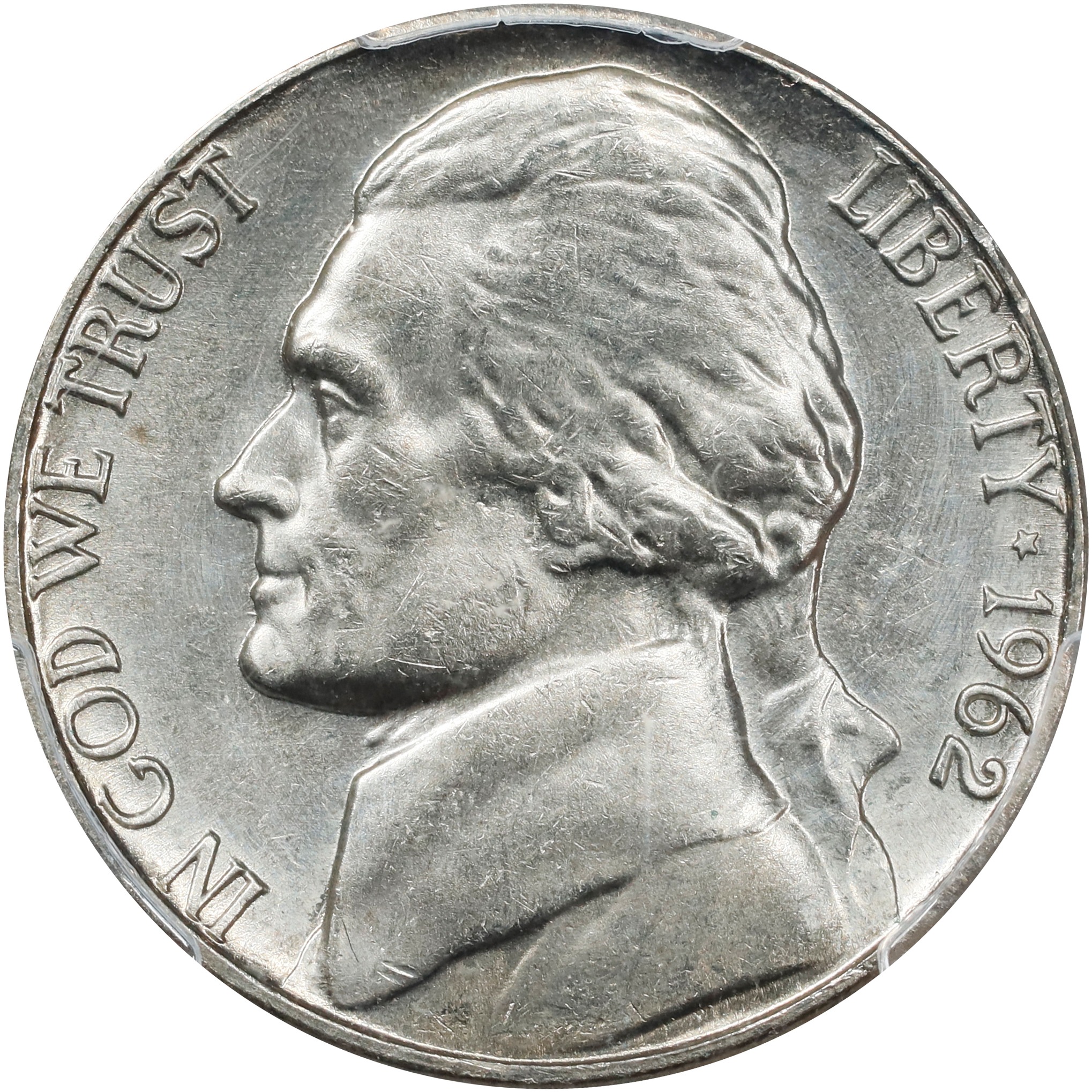 image for: 1962-D Jefferson Nickel. MS-65 FS (PCGS).