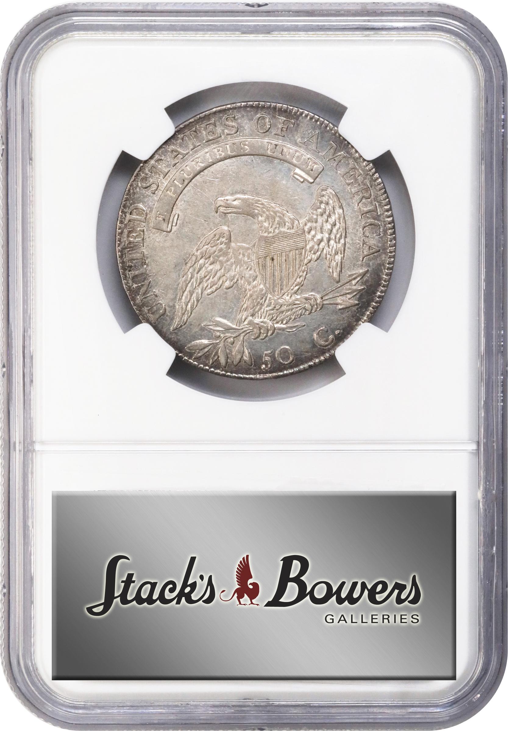 image for: 1807 Capped Bust Half Dollar. O-114. Rarity-3. Large Stars. AU-58 (NGC).