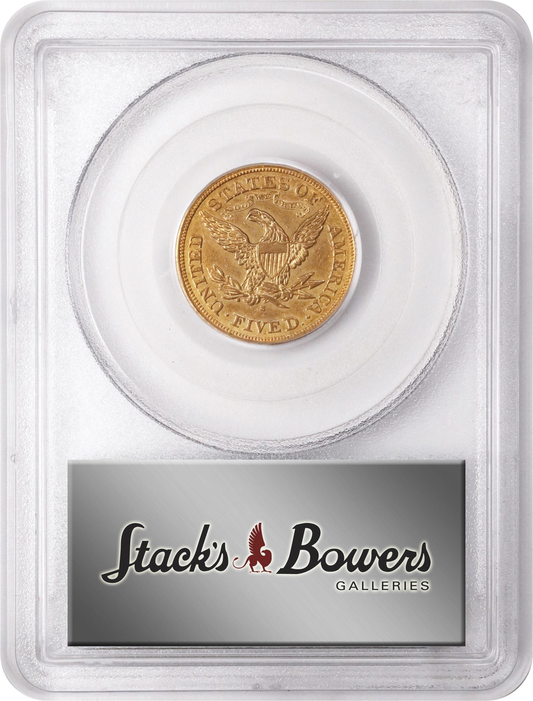 image for: 1866-S Liberty Head Half Eagle. Motto. EF-45 (PCGS). OGH.