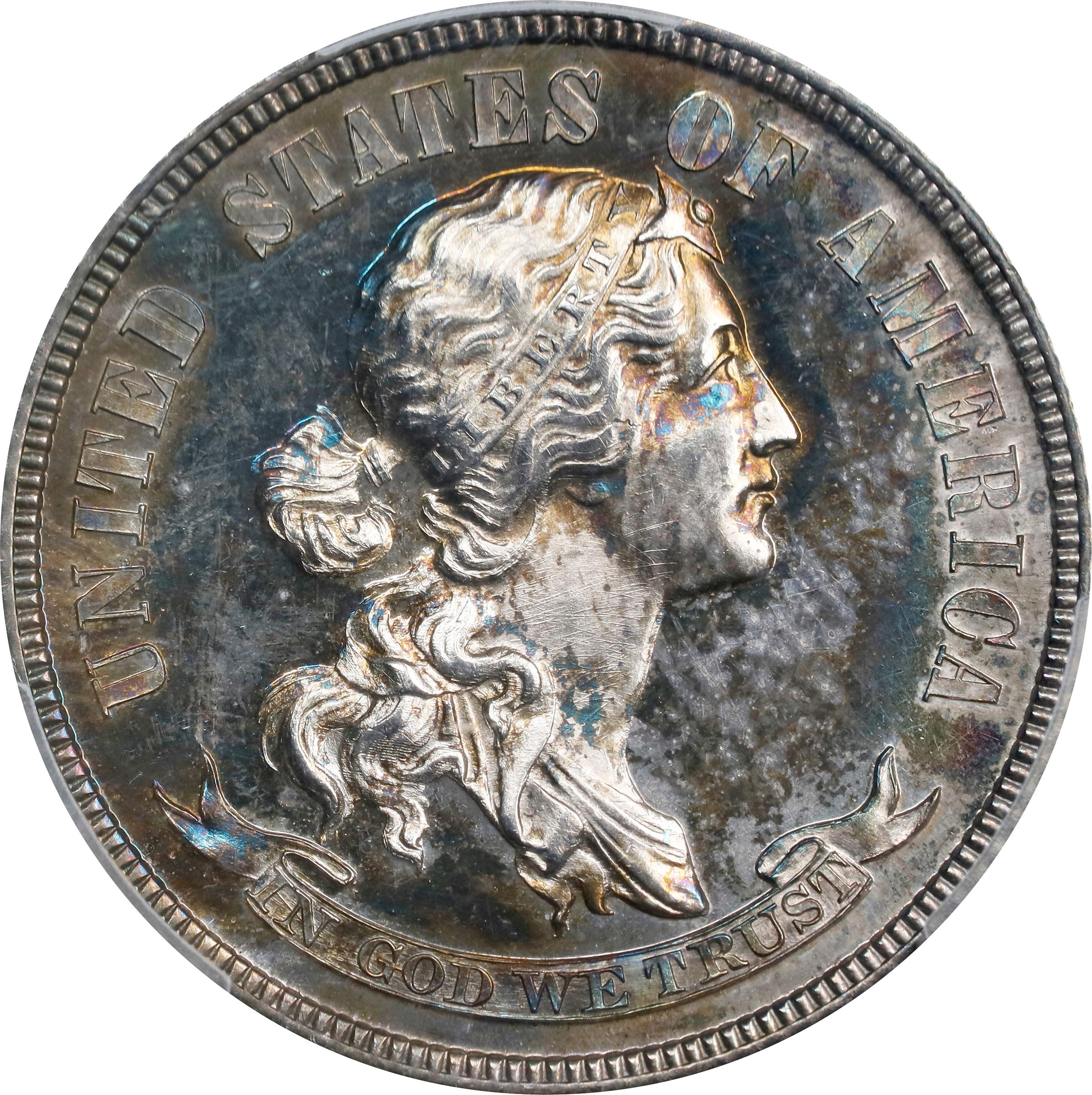 image for: 1869 Pattern Quarter Dollar. Judd-733, Pollock-814. Rarity-5. Silver. Reeded Edge. Proof-64 (PCGS).