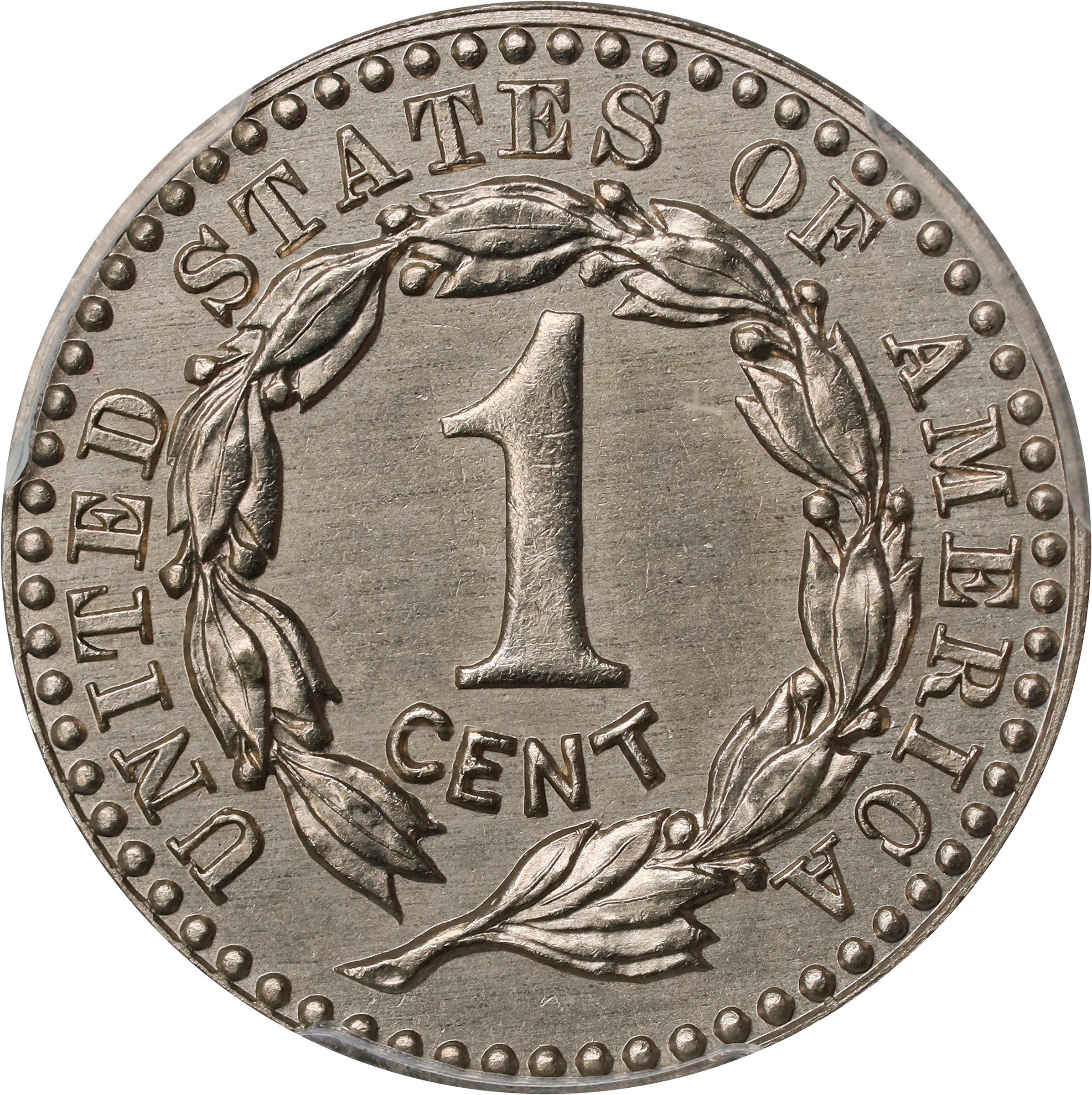 image for: 1896 Pattern Cent. Judd-1767a, Pollock-1981. Rarity-7-. Pure Nickel (magnetic). Plain Edge. Proof-65 (PCGS). CAC.