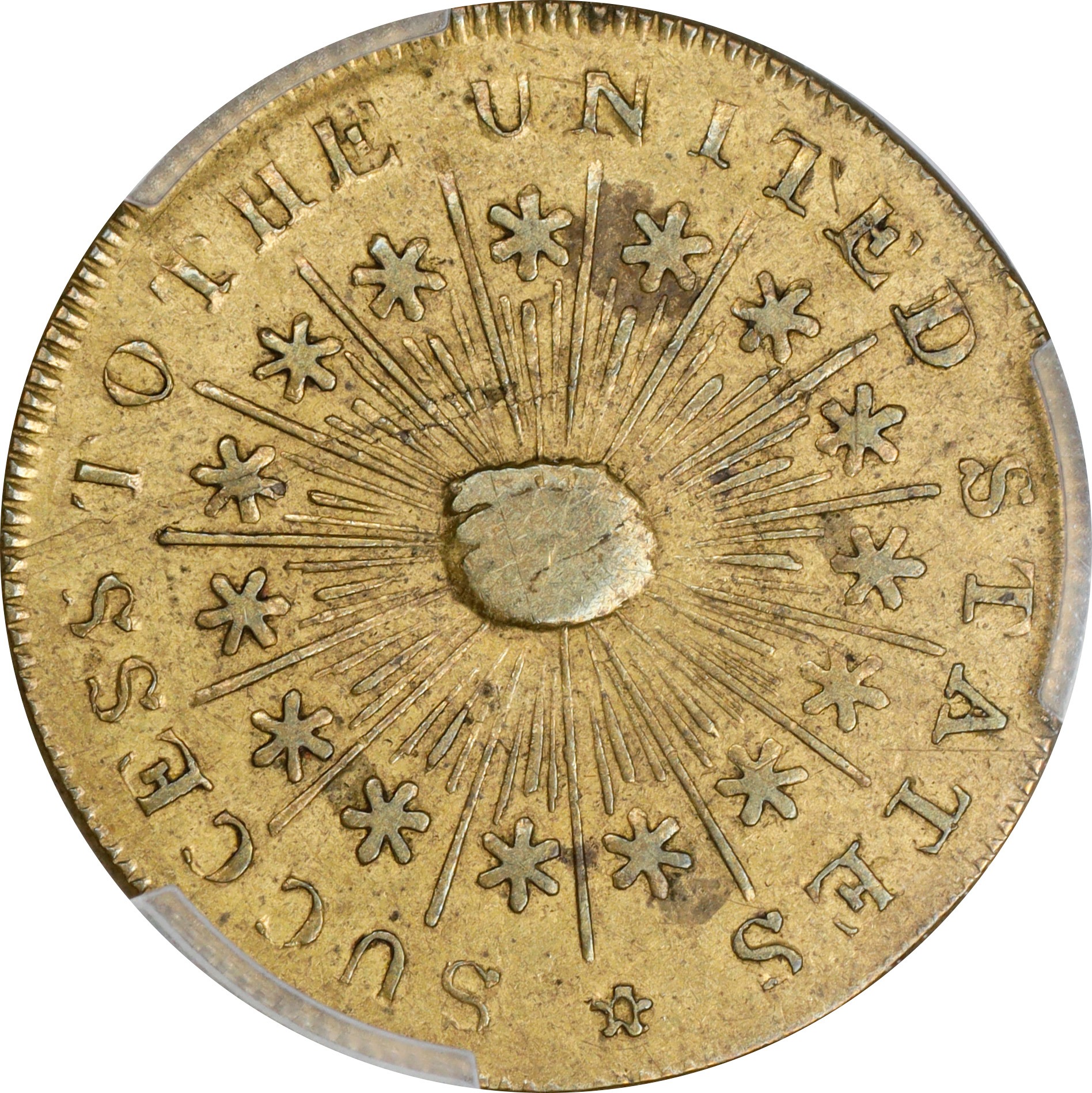 image for: Undated (ca. 1793) Washington Success Token. Small Size. Musante GW-44, Baker-267, W-10877. Brass. Plain Edge. AU-55 (PCGS).