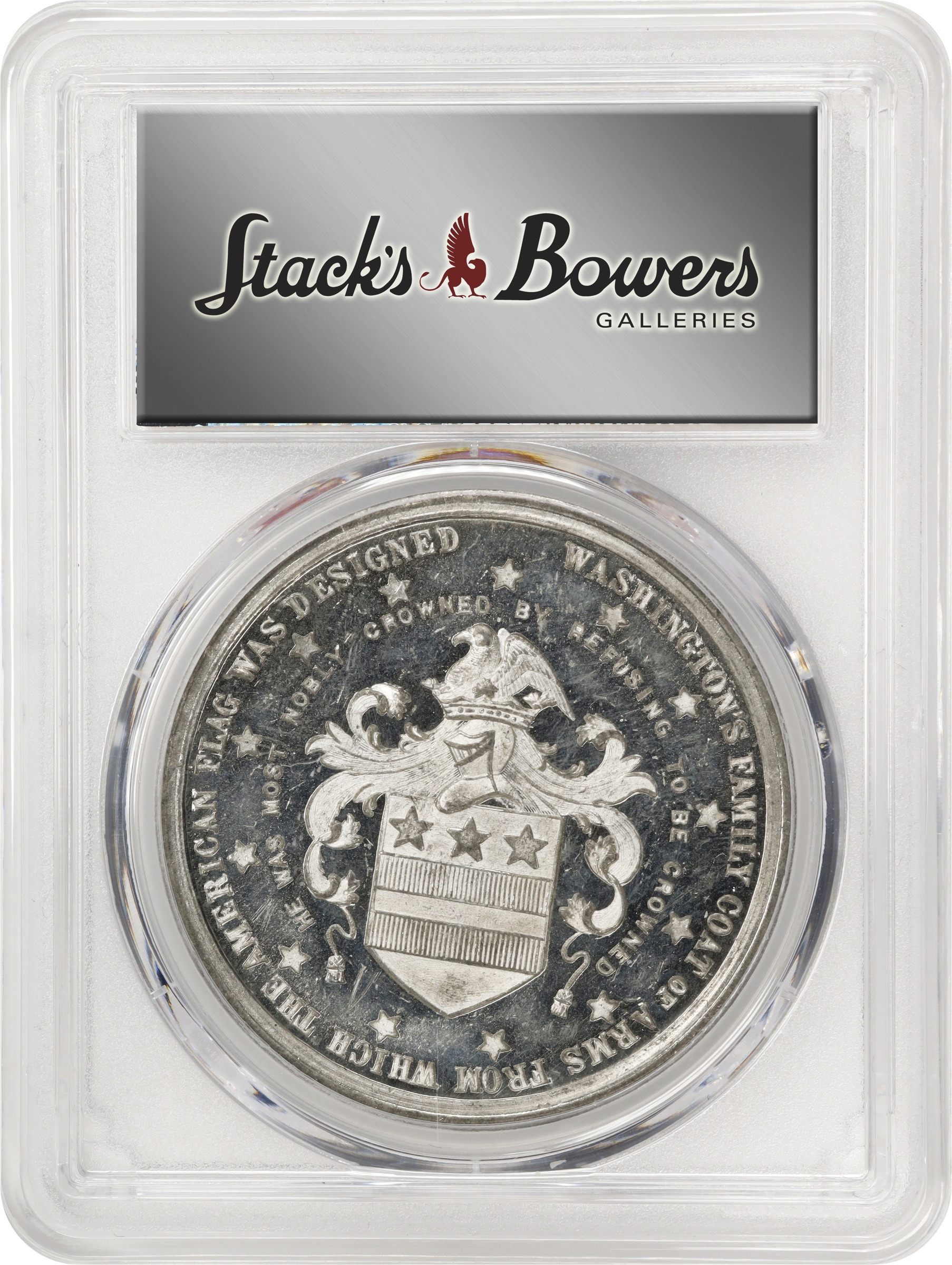 image for: 1883 Washington's Headquarters at Newburgh, New York Centennial Medal. Musante GW-998, Baker-R456, HK-135. White Metal. MS-63 (PCGS).