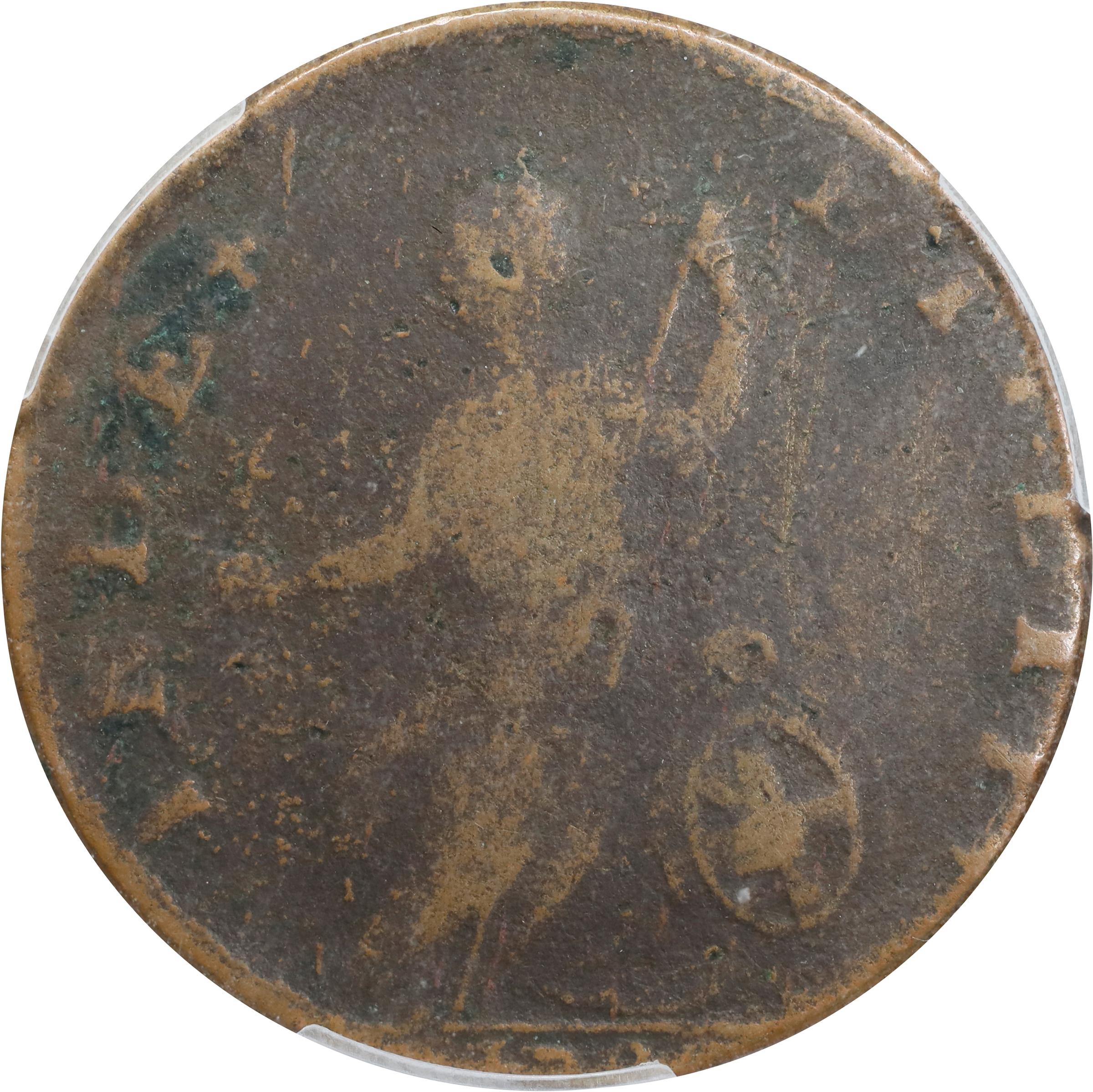 image for: 1788 Vermont Copper. RR-31, Bressett 24-U, Vlack 22-88VT, W-2260. Rarity-4. GEORGIVS III REX. VF-20 (PCGS).