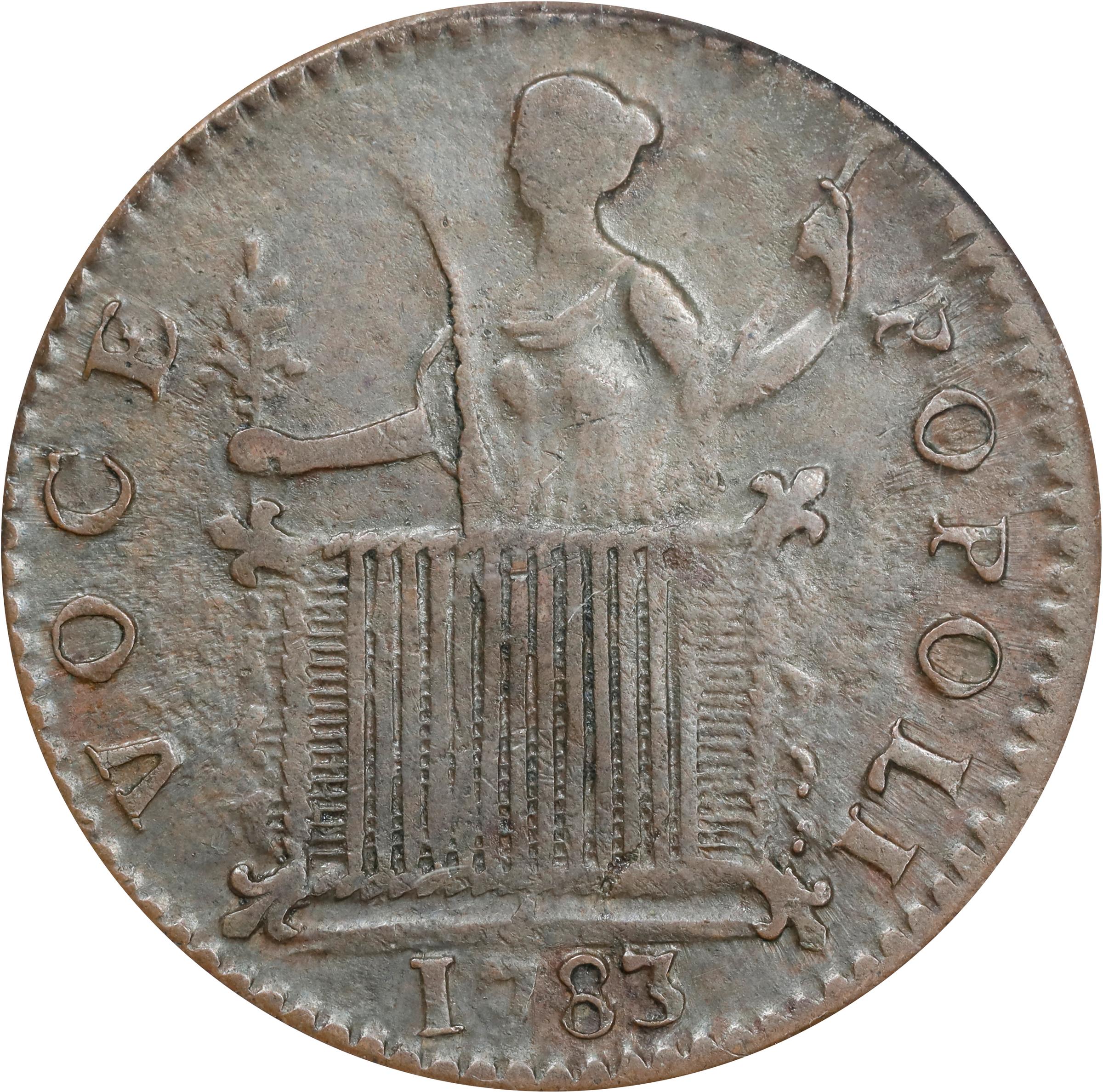 image for: 1783 Washington Georgivs Triumpho Token. Musante GW-54, Baker-7, W-10100. EF-45 (PCGS). CAC. OGH.