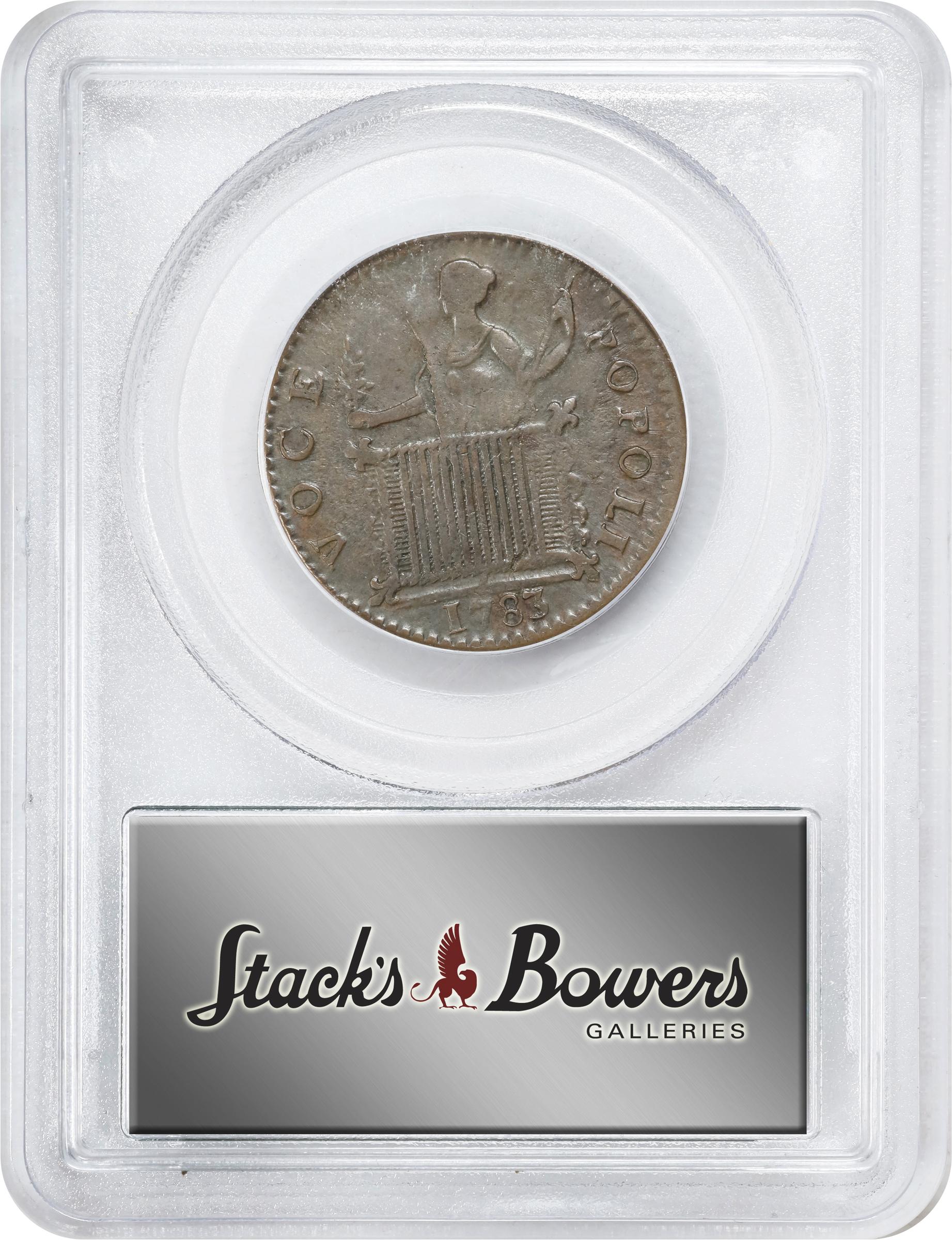 image for: 1783 Washington Georgivs Triumpho Token. Musante GW-54, Baker-7, W-10100. EF-45 (PCGS). CAC. OGH.