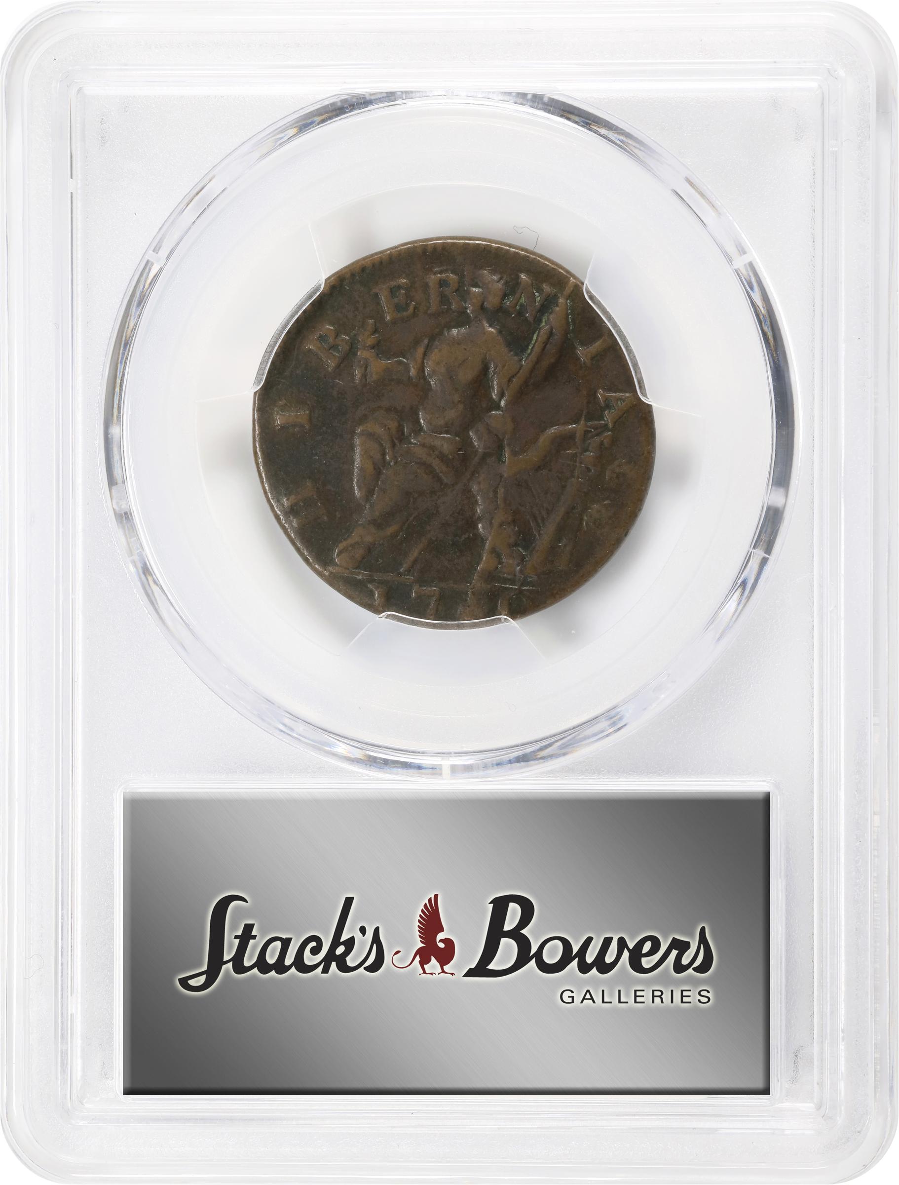 image for: 1760 Voce Populi Halfpenny. Nelson-13, Zelinka 14-M, W-13960. Rarity-4. P Below Bust. EF-45 (PCGS).