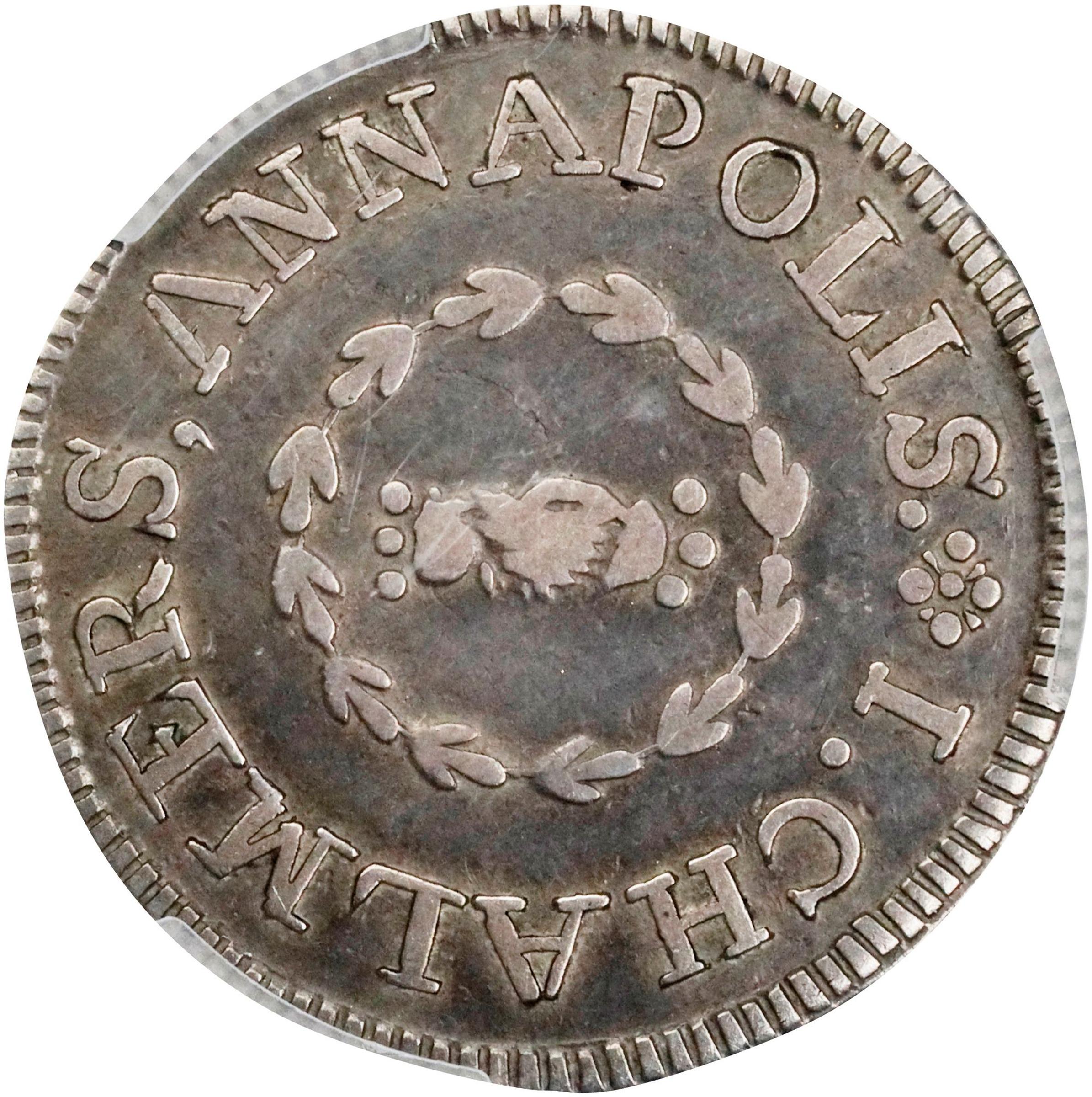 image for: 1783 John Chalmers Shilling. W-1785. Rarity-4+. Birds, Short Worm. EF-40 (PCGS).