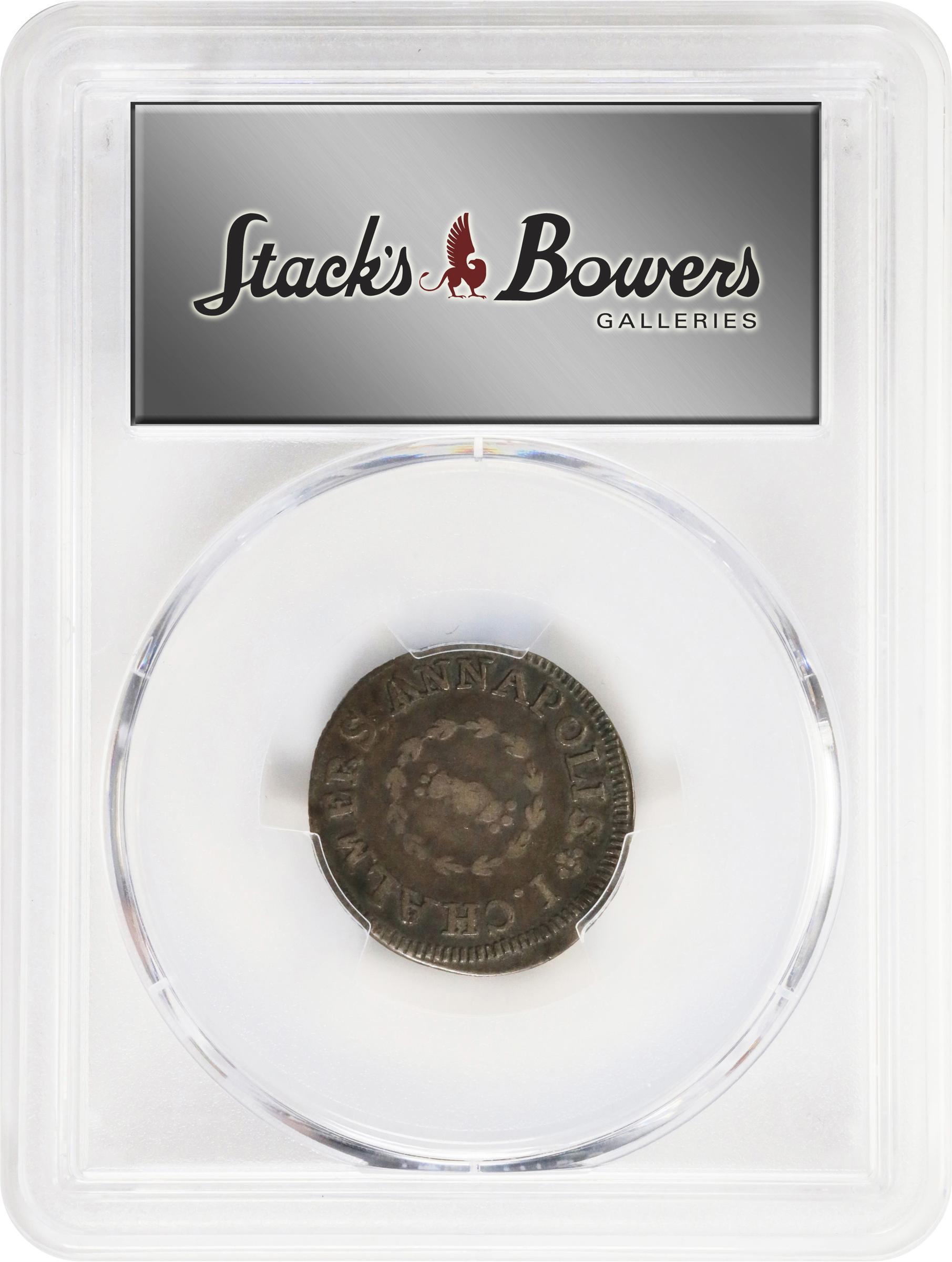 image for: 1783 John Chalmers Shilling. W-1790. Rarity-4. Birds, Long Worm. EF-40 (PCGS).