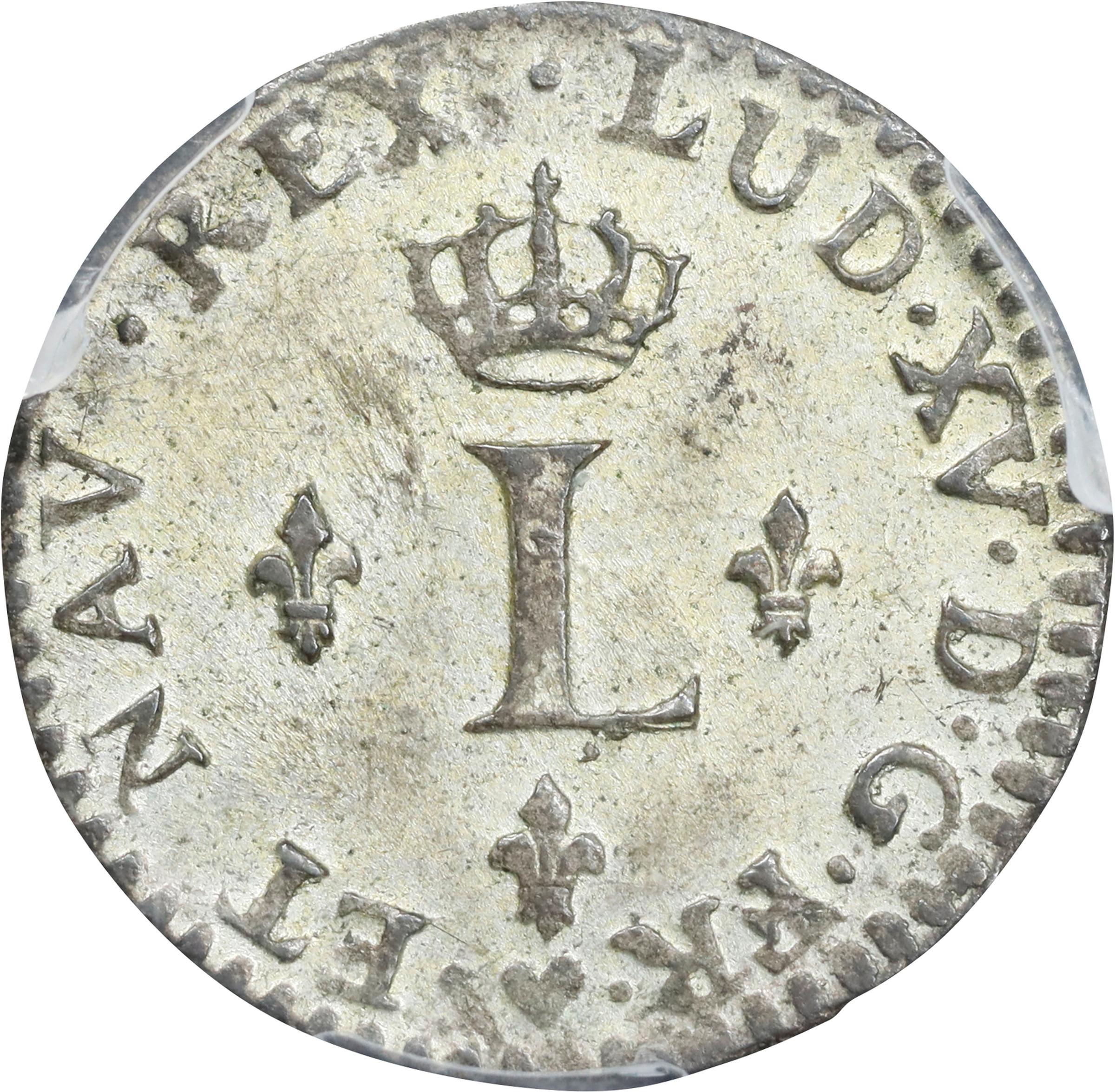 image for: 1740-BB Half Sou Marque. Strasbourg Mint. Vlack-325. Rarity-1. MS-62 (PCGS).