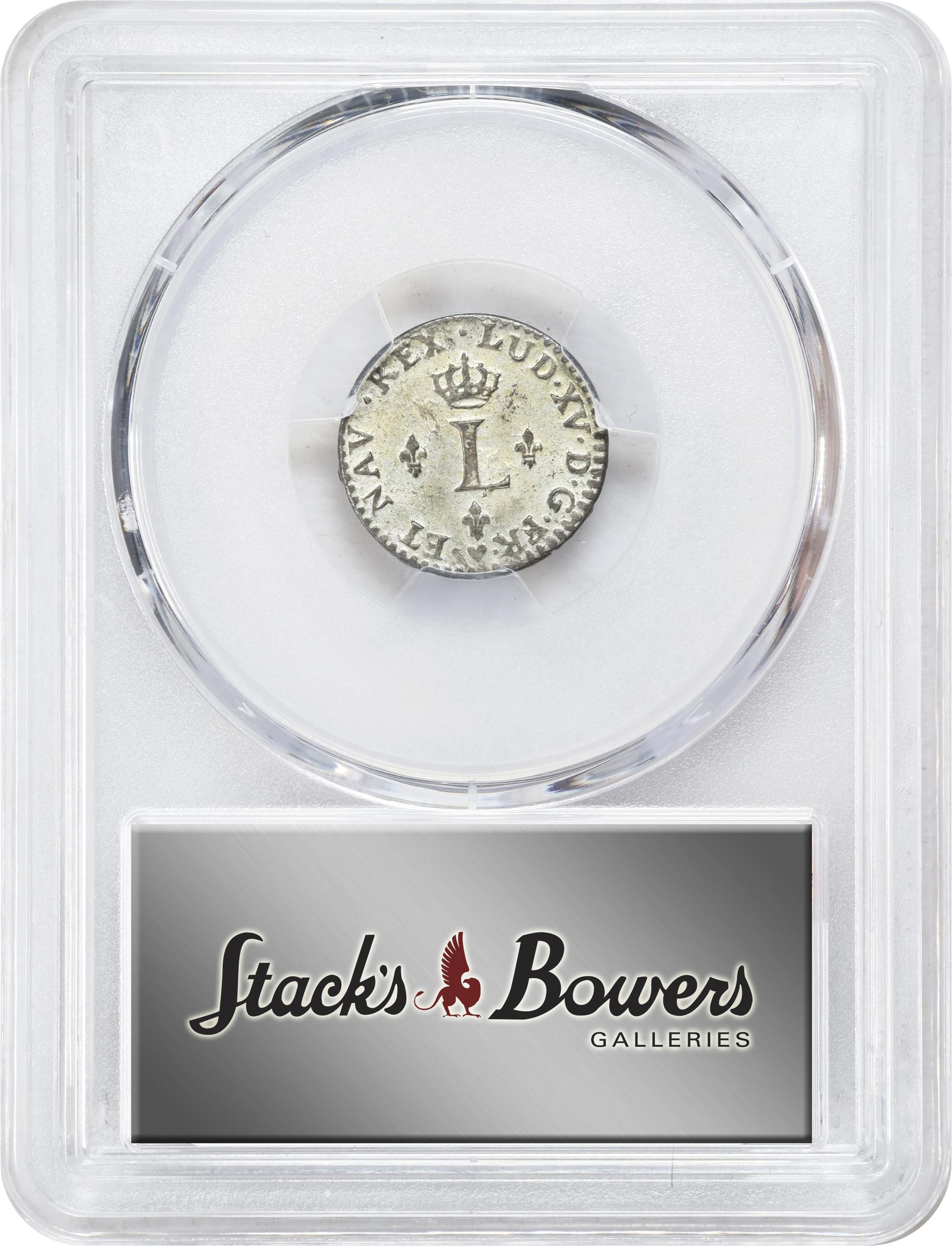 image for: 1740-BB Half Sou Marque. Strasbourg Mint. Vlack-325. Rarity-1. MS-62 (PCGS).