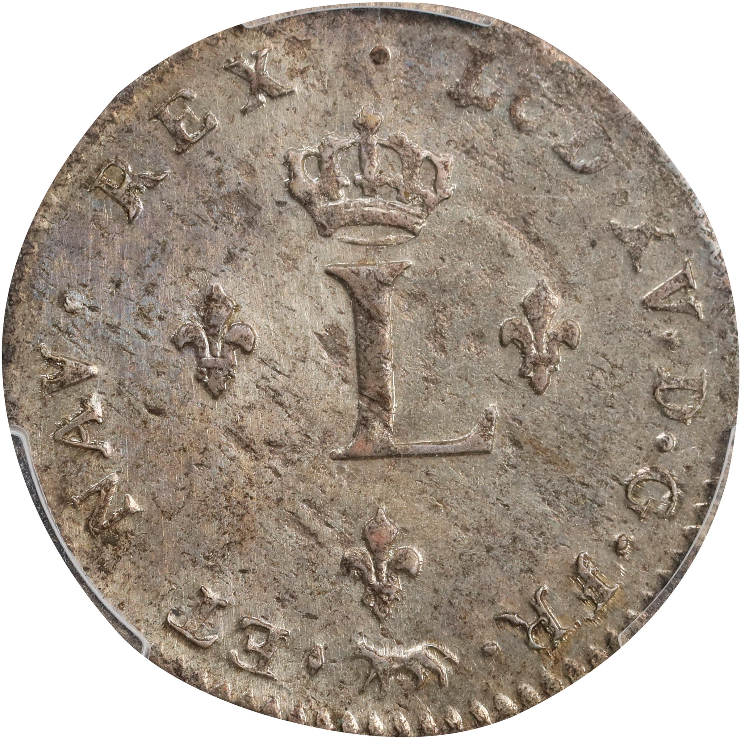 image for: 1739-A Sou Marque. Paris Mint. Vlack-17. Rarity-1. AU-58 (PCGS).