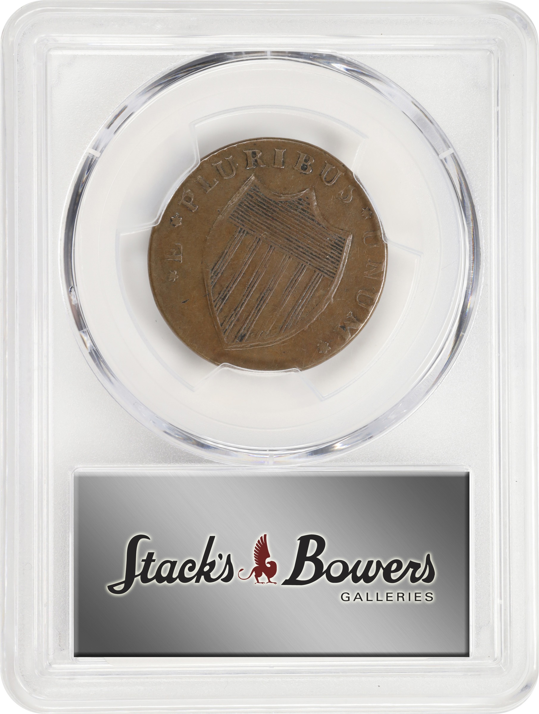 image for: 1786 New Jersey Copper. Maris 15-J, W-4815. Rarity-4. Straight Plow Beam, Leaning Head. EF-40 (PCGS).