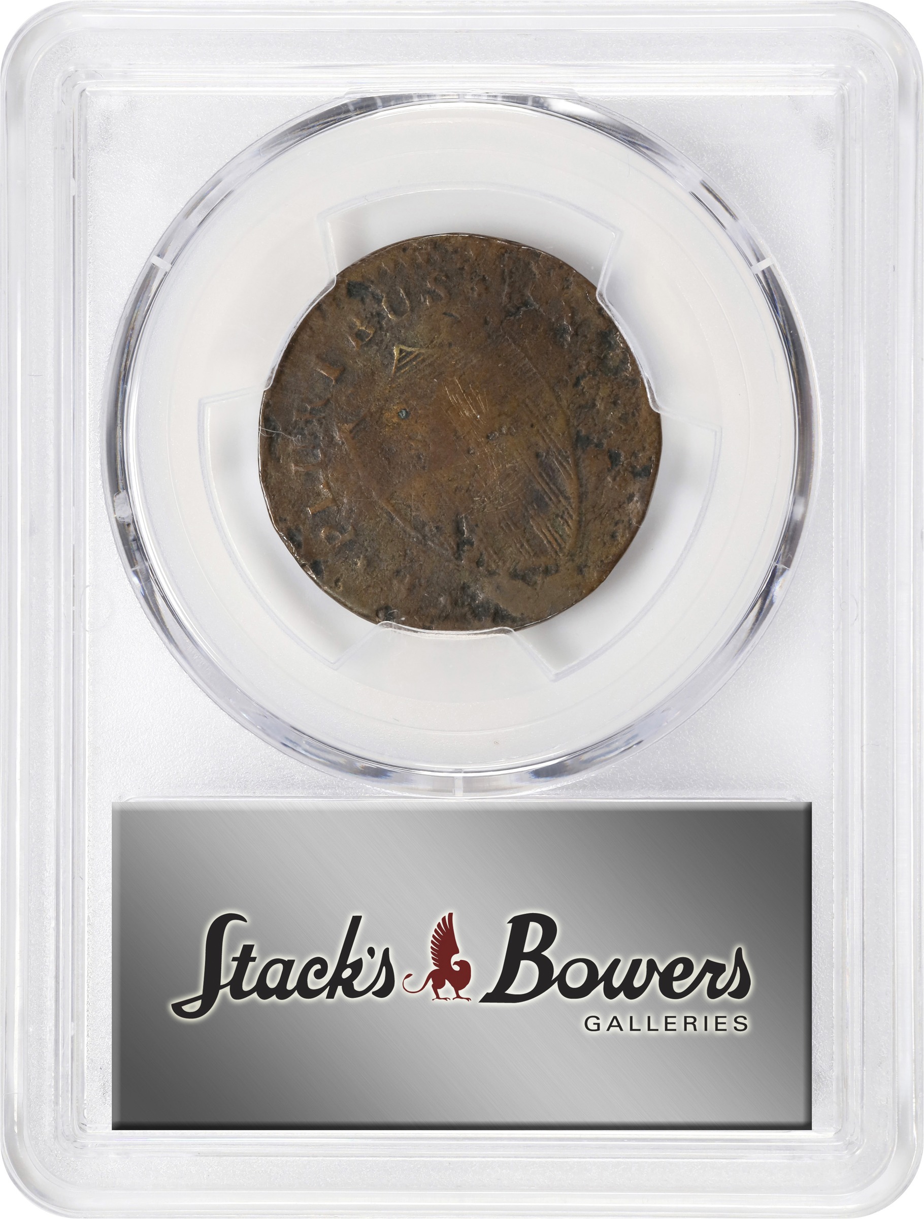 image for: 1787 New Jersey Copper. Maris 37-Y, W-5150. Rarity-5. No Sprig Above Plow, Goiter. Fine-15 (PCGS).