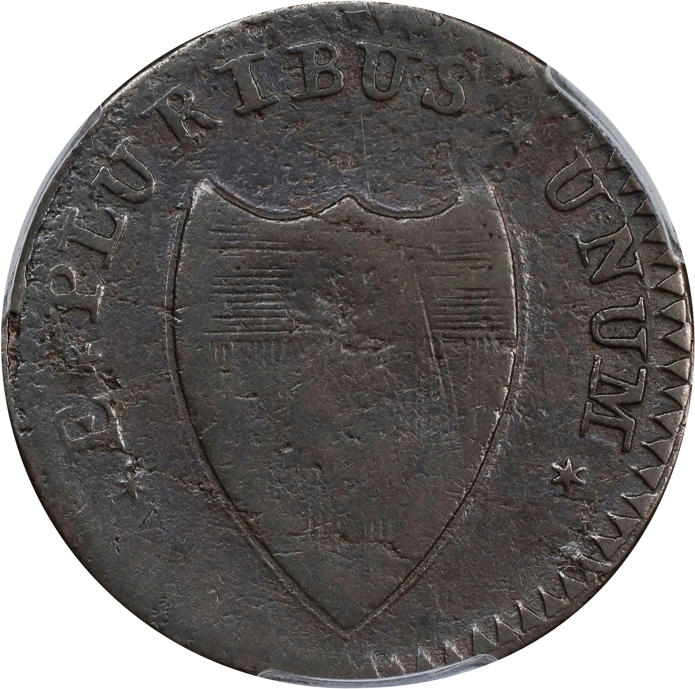 image for: 1788 New Jersey Copper. Maris 50-f, W-5475. Rarity-3. Head Left. VF-25 (PCGS).