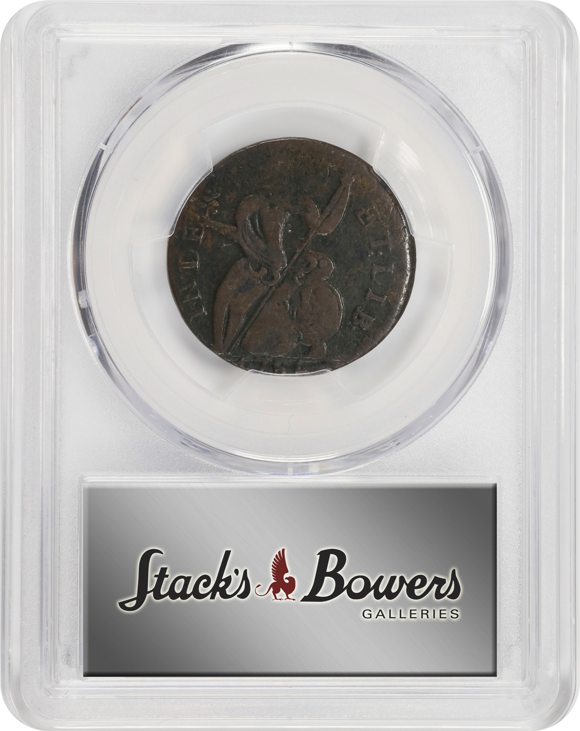 image for: 1786 Vermont Copper. RR-9, Bressett 7-F, W-2040. Rarity-3. Baby Head. VF-35 (PCGS).