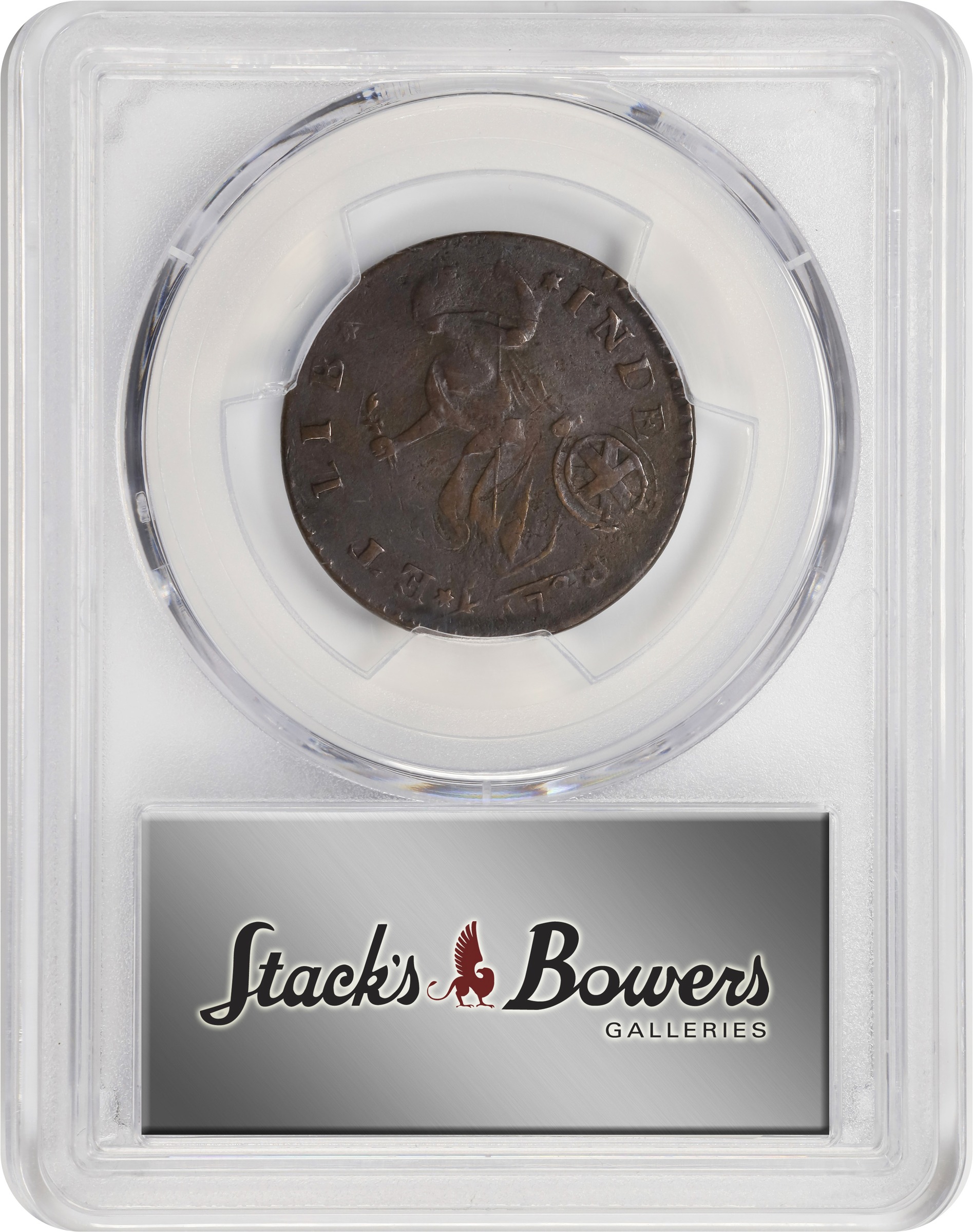image for: 1788 Vermont Copper. RR-18, Bressett 19-X, W-2135. Rarity-4. Bust Right, *ET LIB* *INDE. EF-45 (PCGS).