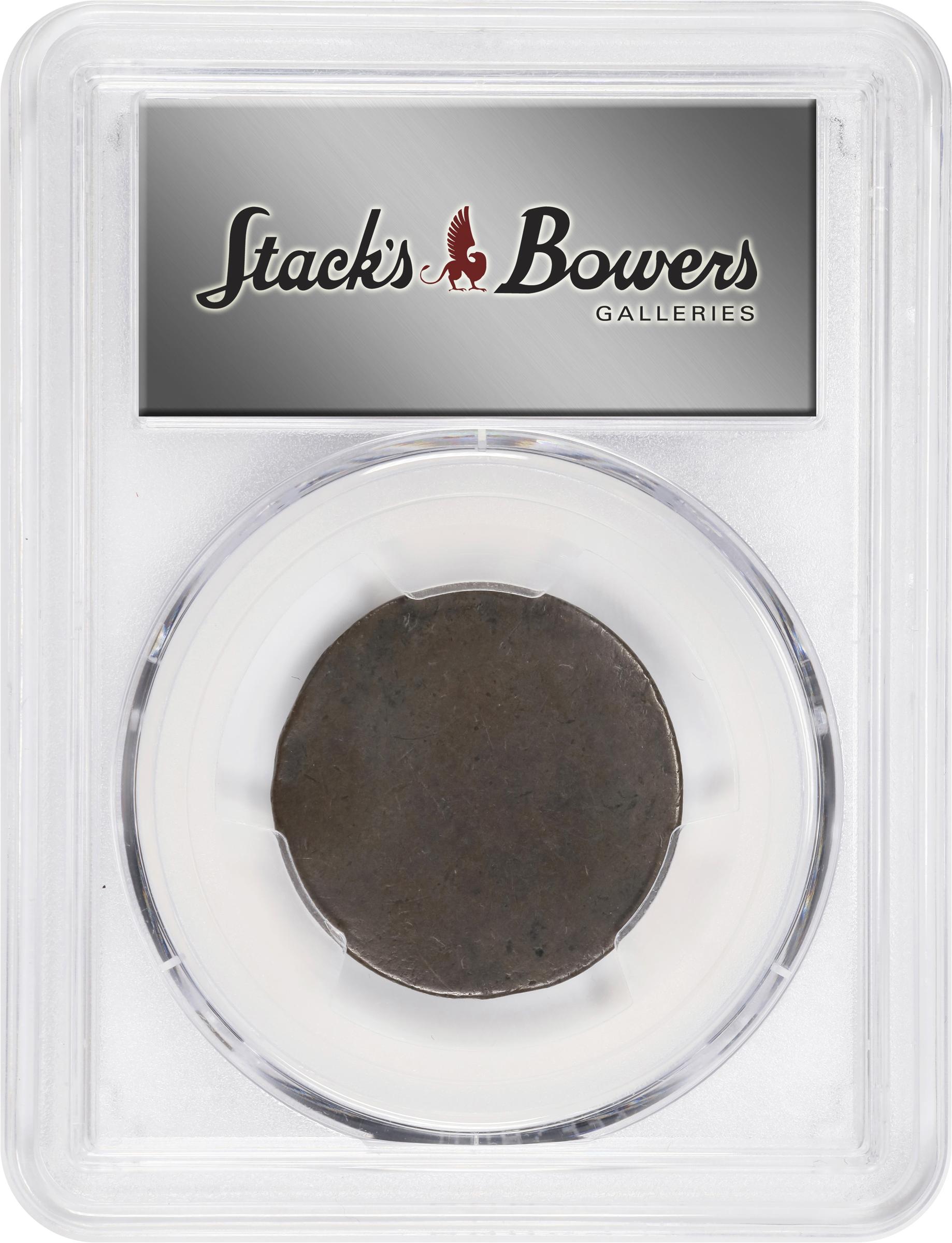 image for: Undated (1790) Albany Church Penny. W-8495. Rarity-7. Without D. VF-30 (PCGS).