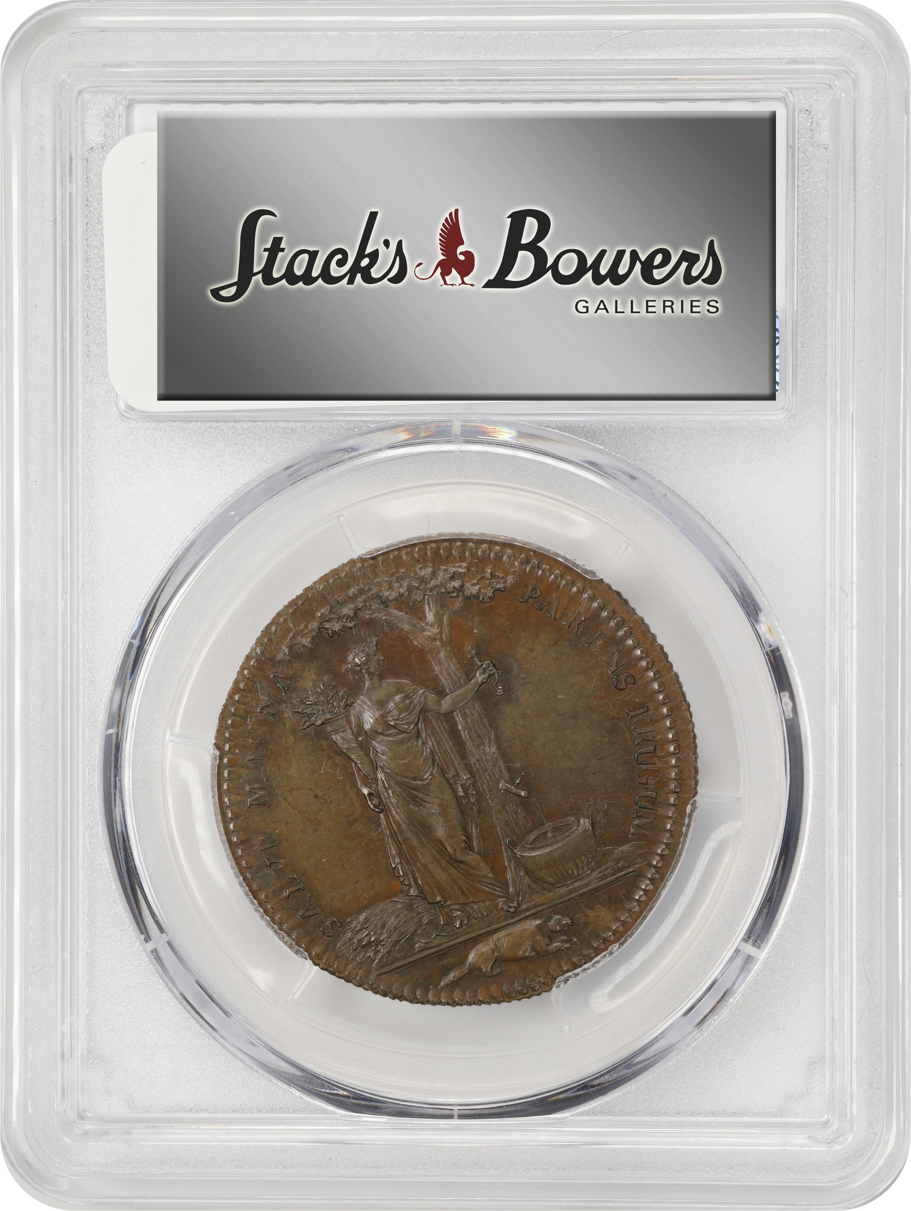 image for: 1796 Castorland Medal, or Jeton. Original. W-9110. Copper. Reeded Edge. MS-63 BN (PCGS).