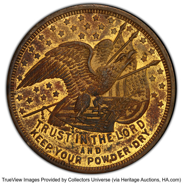 image for: (1917) Army Service on the Mexican Border MS62 PCGS. HK-893 Variety, Raymond-296. Bronze, 36 mm. Designated by PCGS as a Typ...