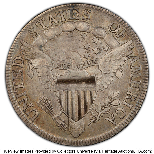 image for: 1807 50C Draped Bust, O-108, T-1, Low R.4, Fine 15 PCGS. PCGS Population: 5 in 15, 8 finer (10/25). CDN: $600 Whsle. Bid fo...