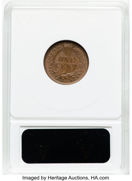 image for: 1896 1C Repunched Date, Snow-1, FS-301, MS64 Brown ANACS.  Housed in a small-sized holder. Mintage 39,057,293....