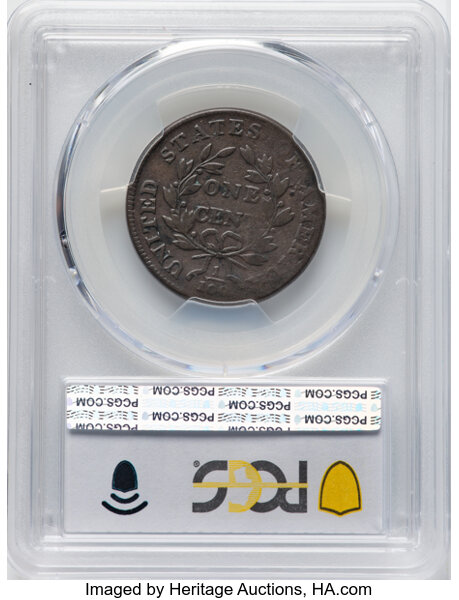 image for: 1802 1C S-237, B-10, R.2, Fine 15 PCGS. CDN: $285 Whsle. Bid for NGC/PCGS Fine 15. Mintage 3,435,100.From the JGC Colle...