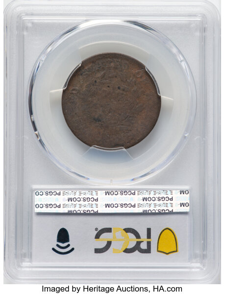 image for: 1797 1C Reverse of 1797, Stems, S-130, B-25, R.2, AG3 PCGS. CDN: $100 Whsle. Bid for NGC/PCGS AG3 . Mintage 897,510....