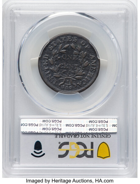 image for: 1807 1C Comet, Small Fraction, S-271, B-1, R.1 -- Environmental Damage -- PCGS. Good Details. PCGS Population: 1 in 4, 24 f...