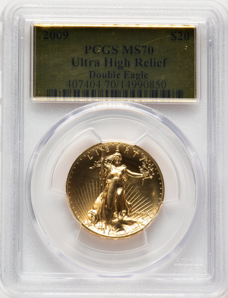 Bid on 2009-P Ultra High Relief $20 PCGS MS70 | Greysheet