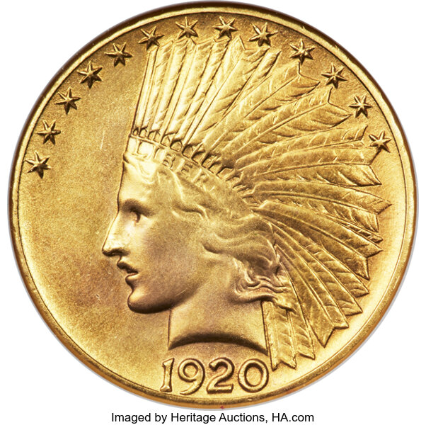 image for: 1920-S $10 -- Repaired, Whizzed -- ANACS. AU Details, Net VF20....