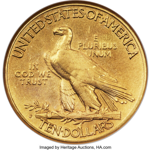 image for: 1920-S $10 -- Repaired, Whizzed -- ANACS. AU Details, Net VF20....