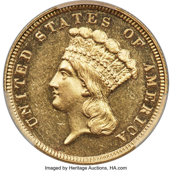 image for: 1884 $3 PR61 Cameo PCGS. JD-1, High R.4....