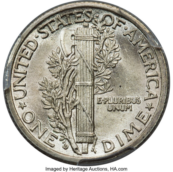 1916-D 10c AU58 thumbnail 2