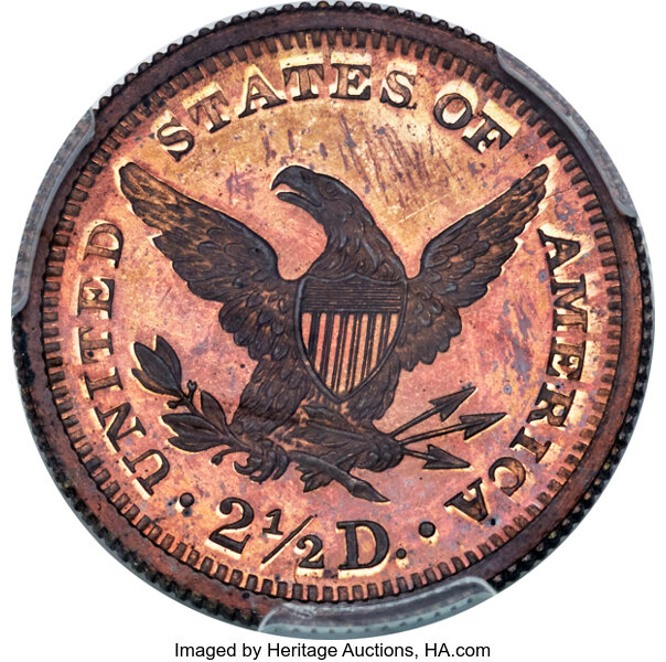 image for: 1876 $2 1/2 Quarter Eagle, Judd-1480, Pollock-1633, R.7, PR65 Red and Brown PCGS....
