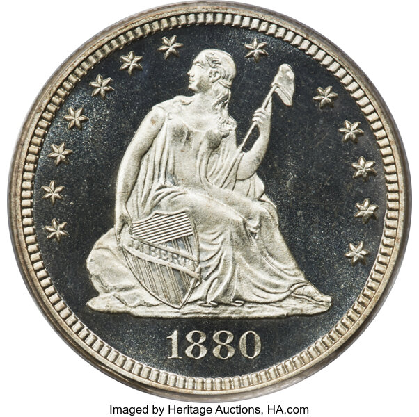image for: 1880 25C PR67 Deep Cameo PCGS....