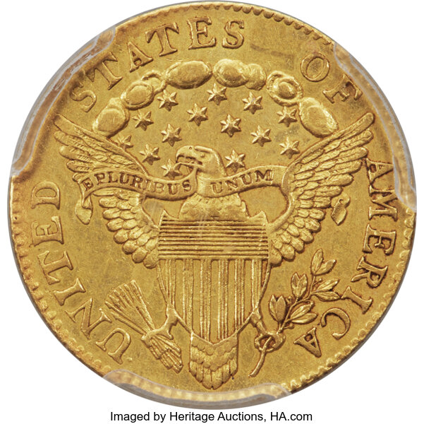 image for: 1804 $2 1/2 14 Stars Reverse, BD-2, R.4, AU55 PCGS....