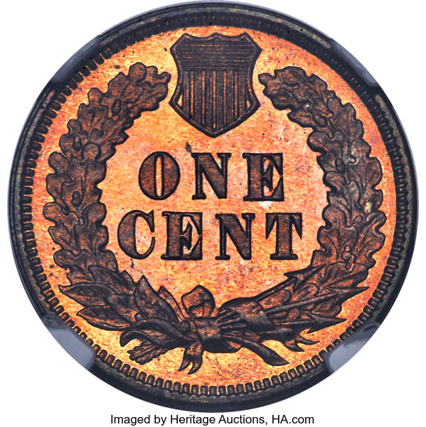 image for: 1877 1C PR65 Red Cameo NGC. Snow-PR3....